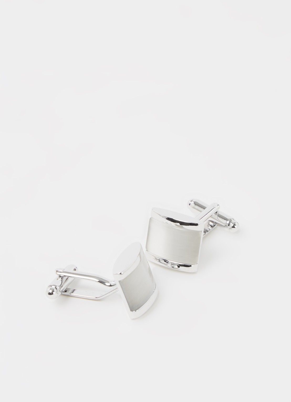 Profuomo Catseye manchetknopen - detail 3 zilver