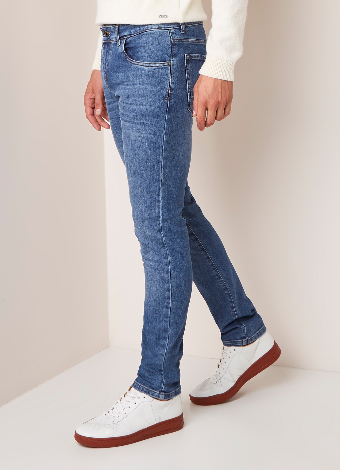 Profuomo Detox Denim skinny jeans met stretch - detail 4 indigo