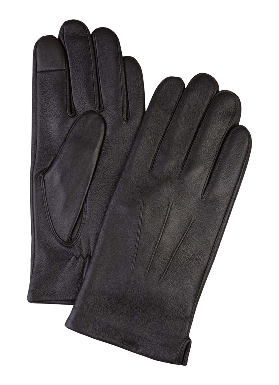 Profuomo Handschoen van leer - voorkant bruin