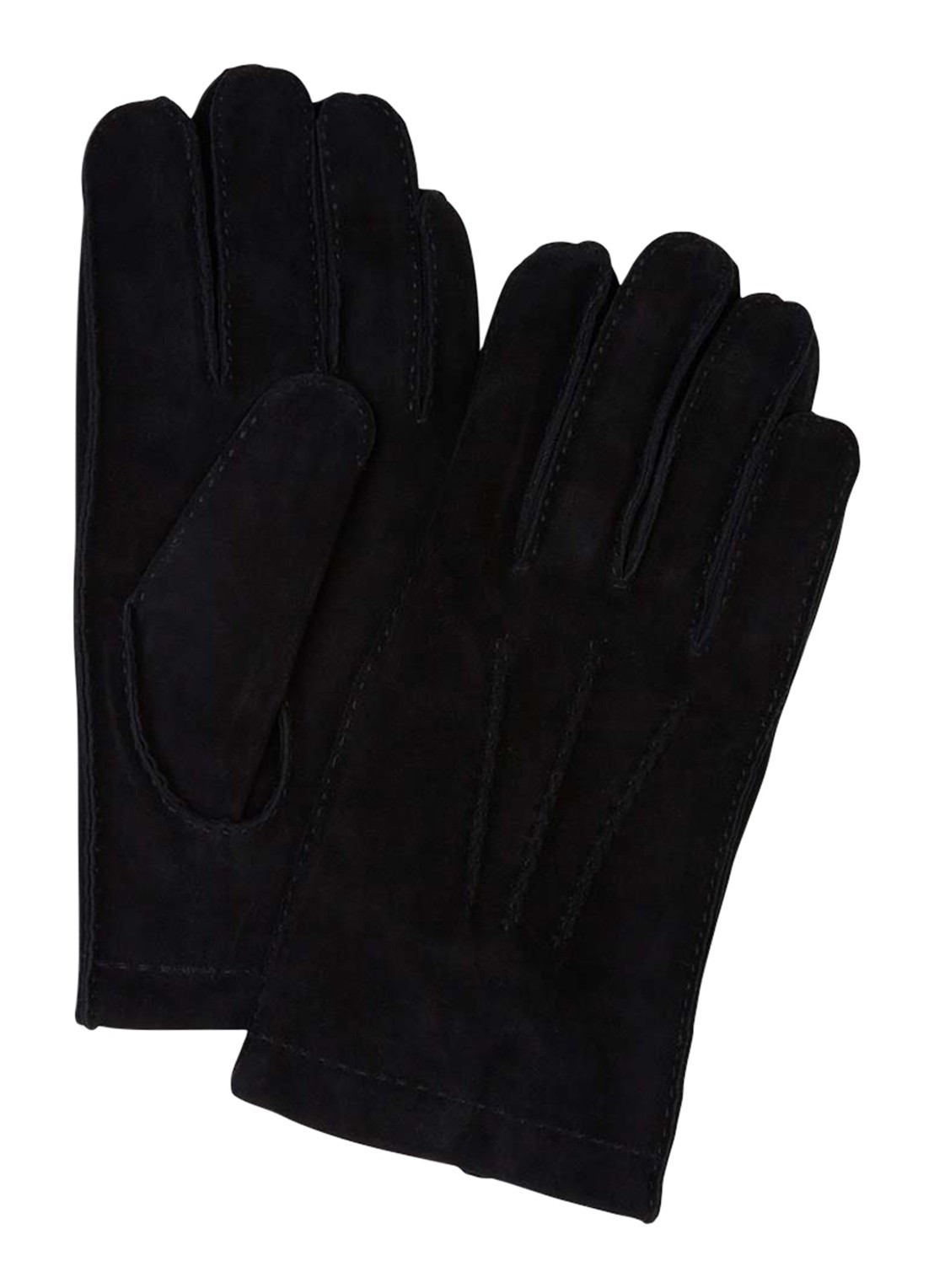 Profuomo Handschoen van suède - voorkant zwart