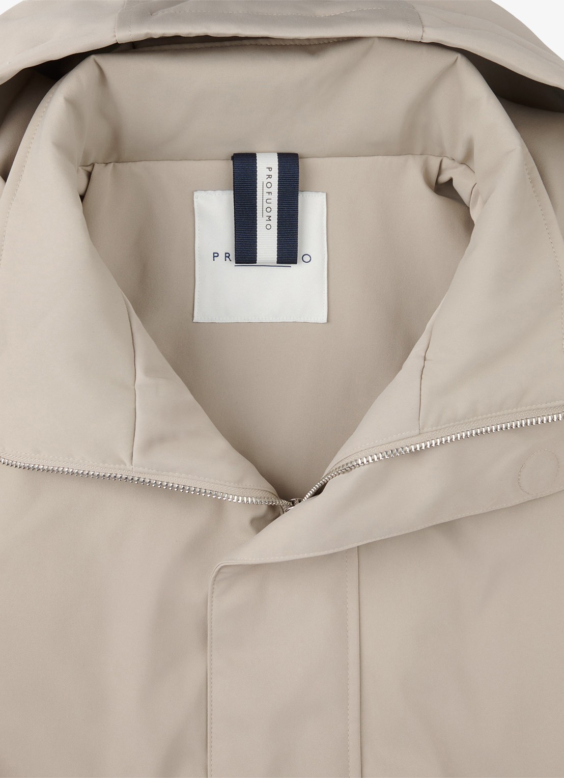 Profuomo Jas met capuchon - detail 6 beige
