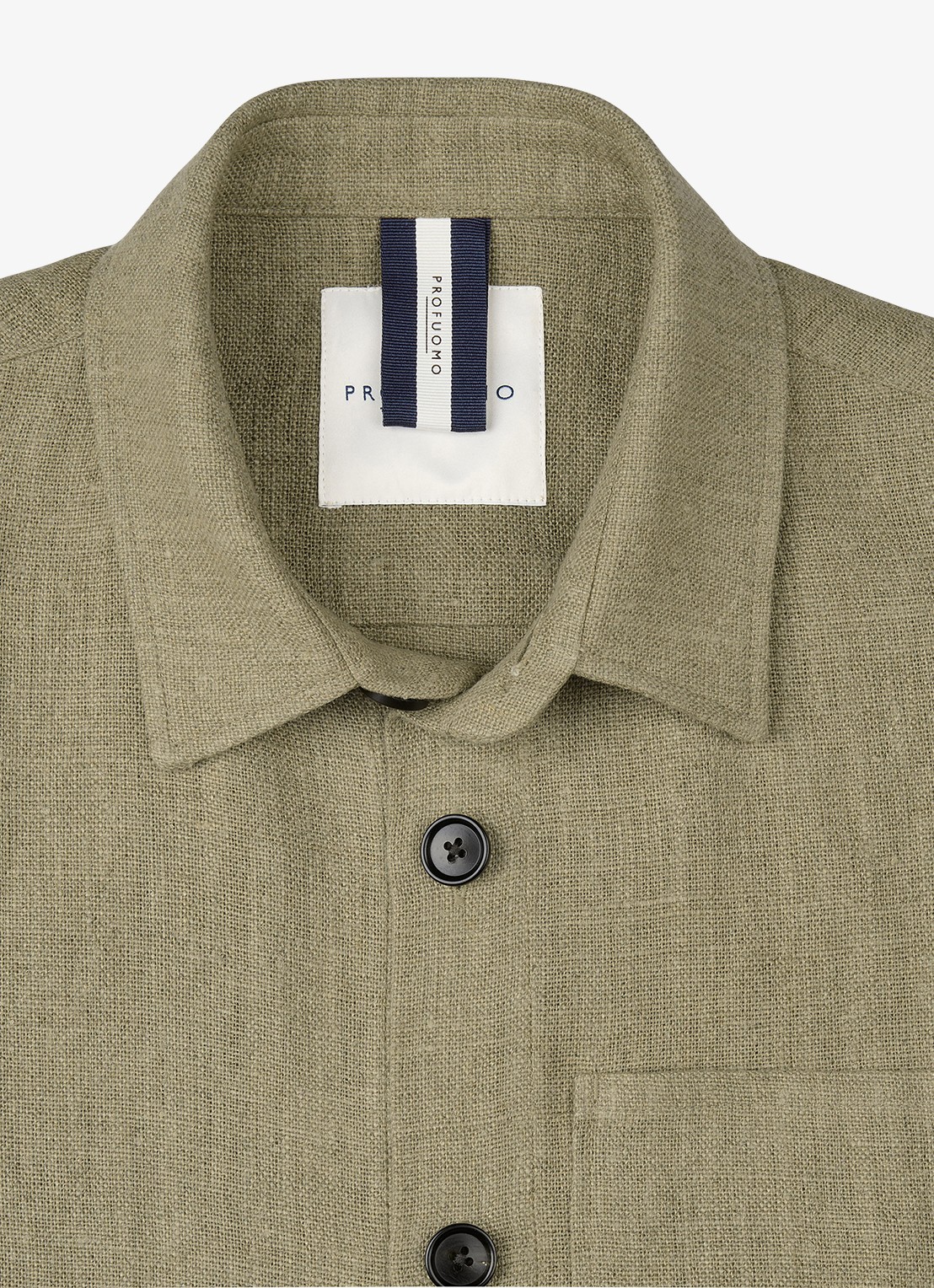 Profuomo Linen overshirt - detail 6 beige