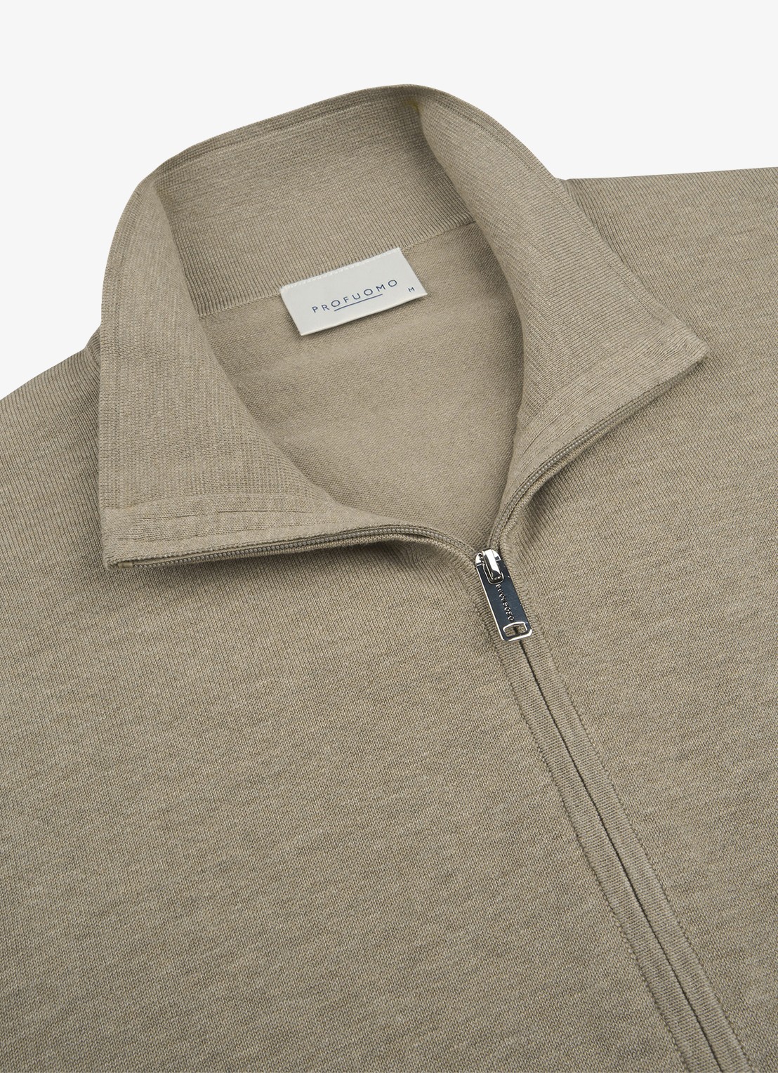 Profuomo Luxury fijngebreid vest  - detail 5 beige