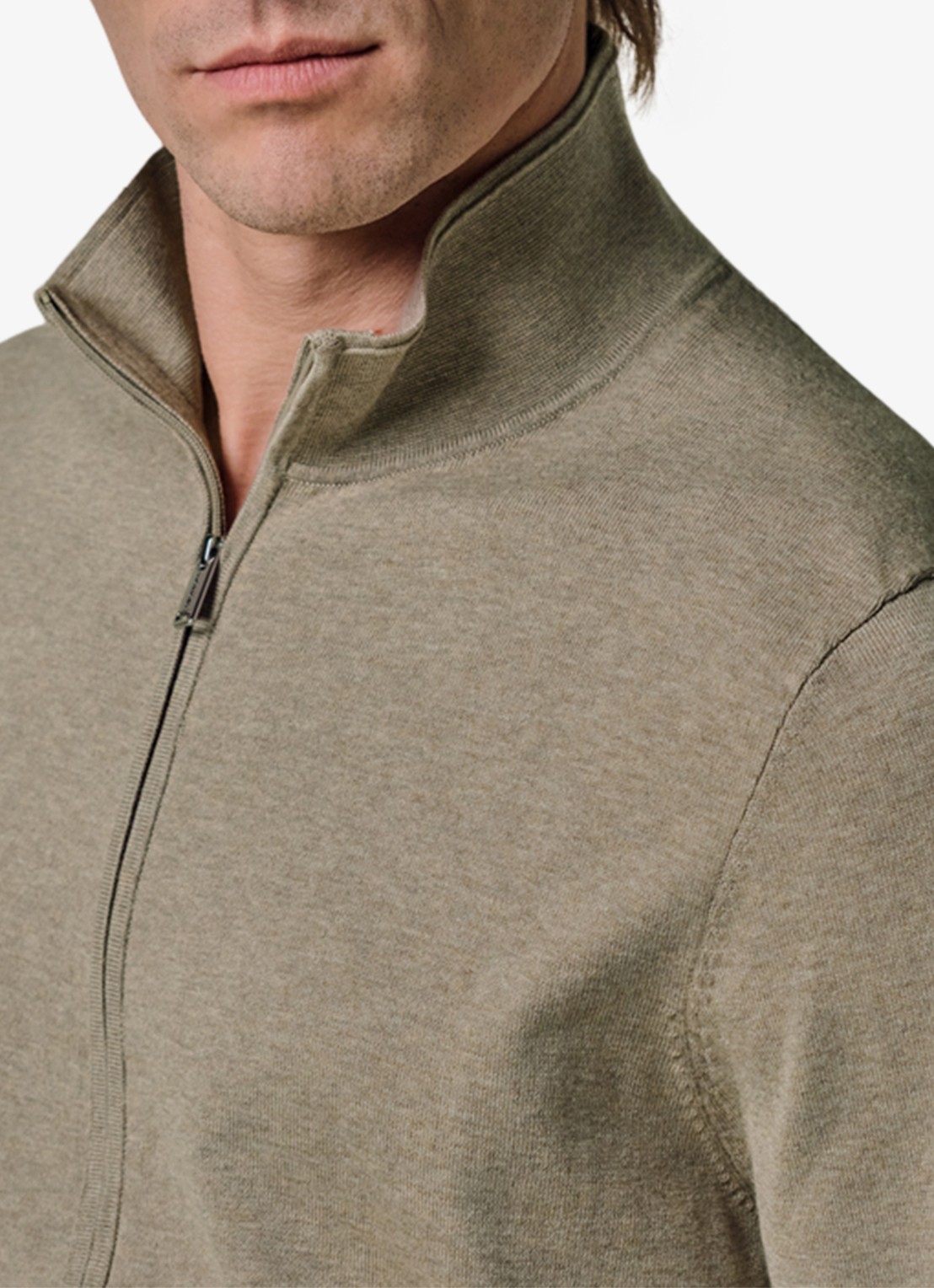 Profuomo Luxury fijngebreid vest  - detail 6 beige