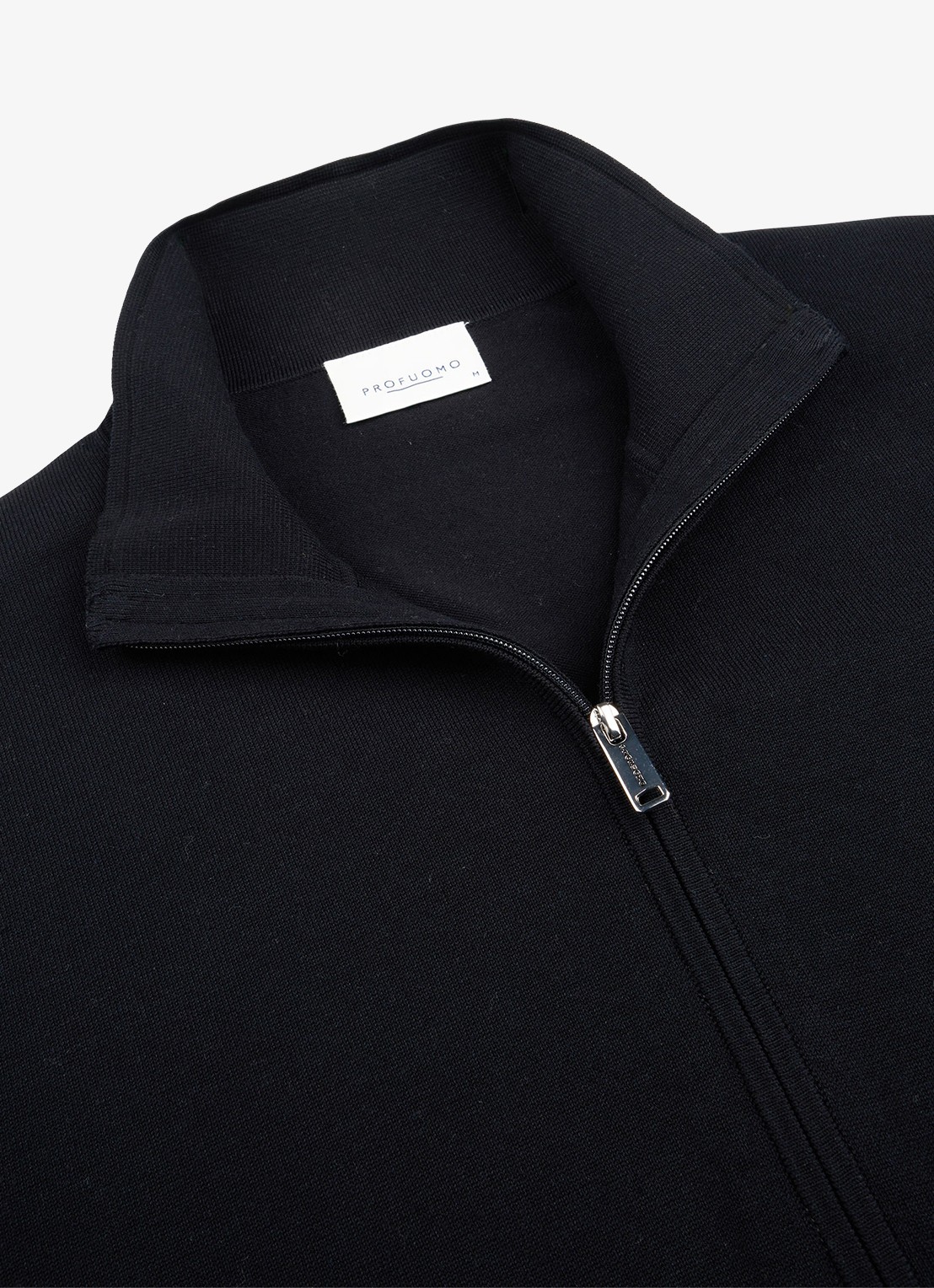 Profuomo Luxury fijngebreid vest  - detail 3 donkerblauw