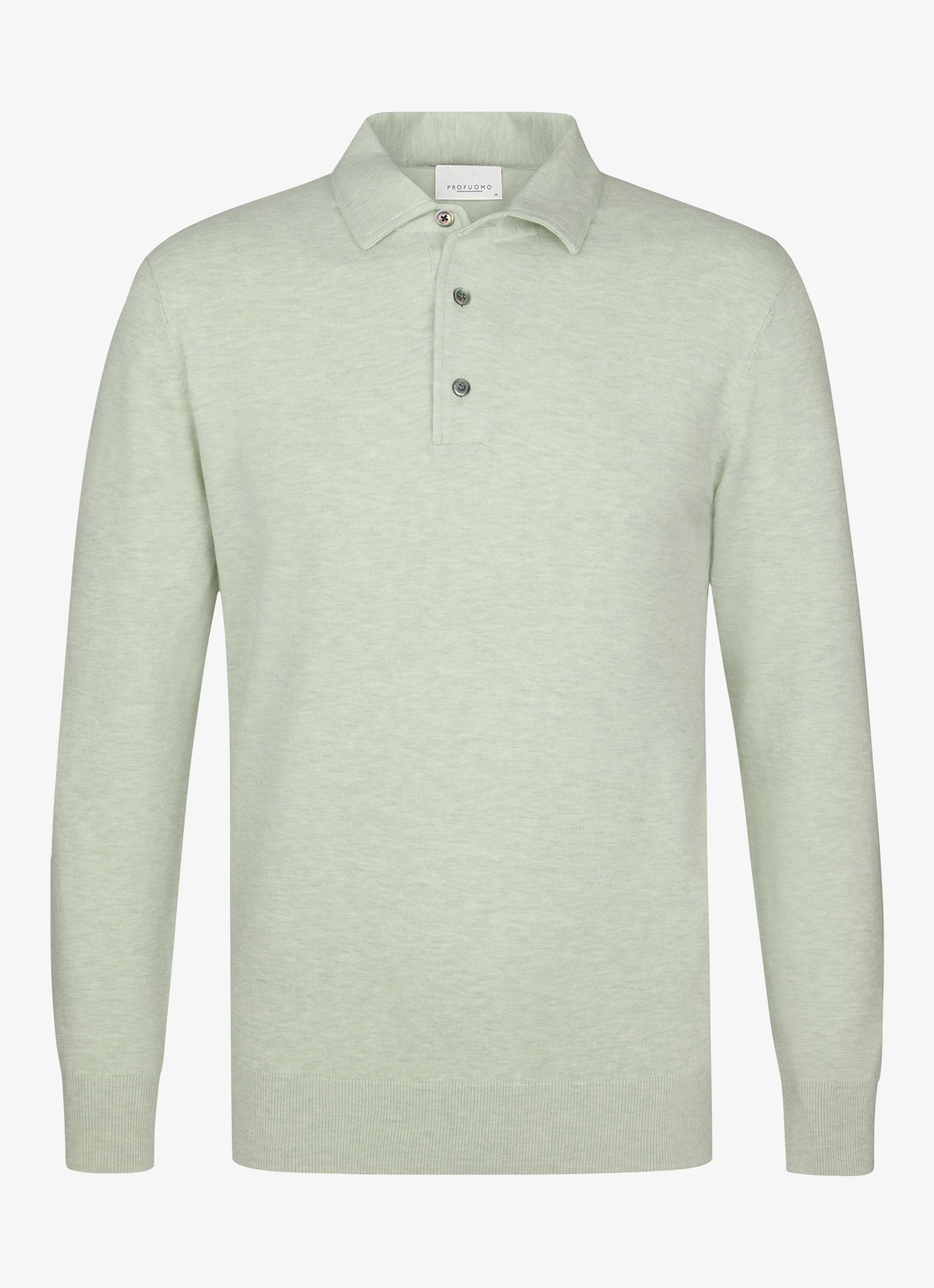 Profuomo Luxury regular fit polo - voorkant 5 lichtgroen