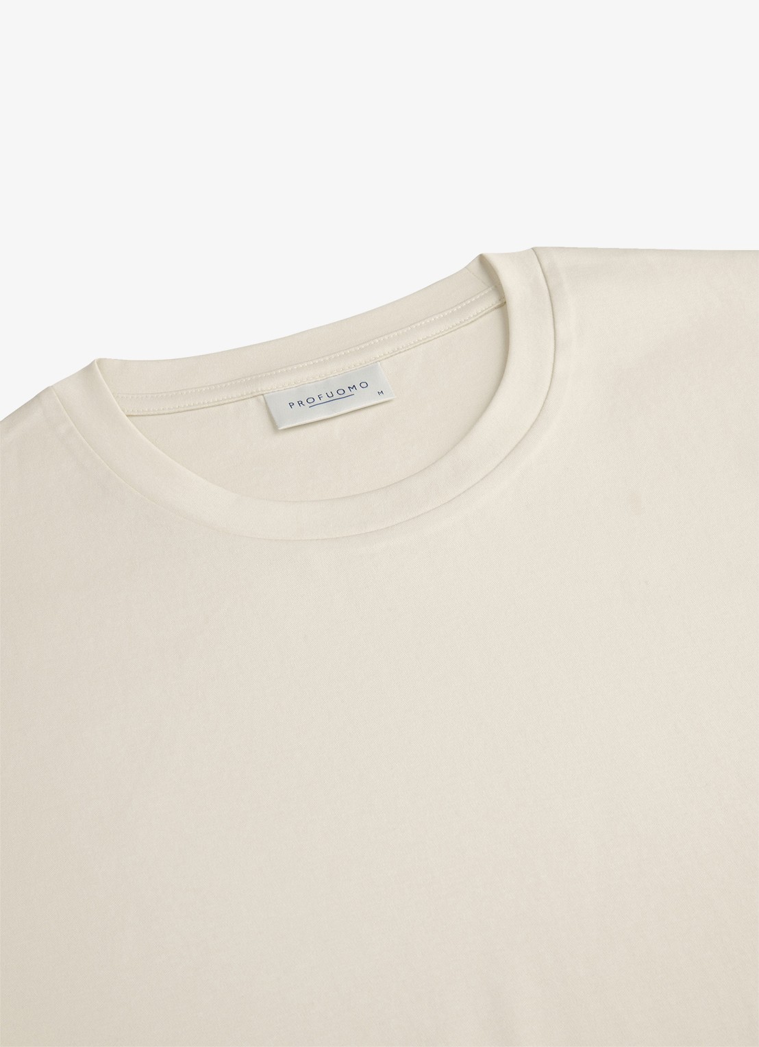 Profuomo Luxury T-shirt met stretch - detail 2 wit