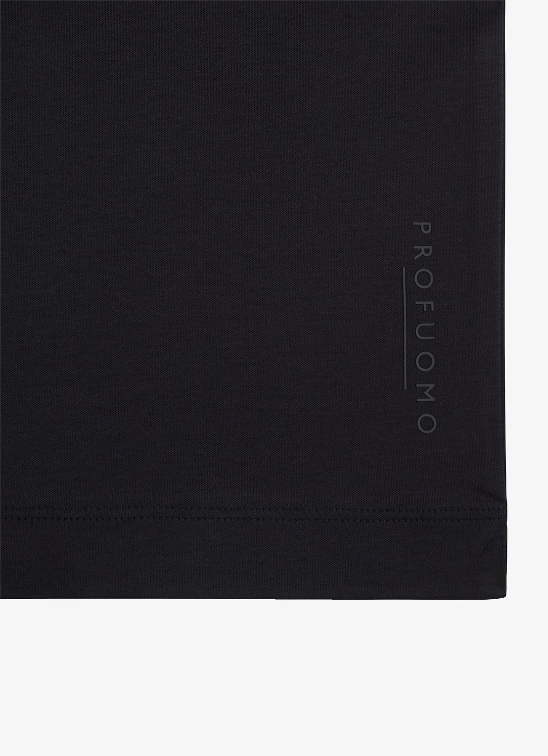 Profuomo Luxury T-shirt met stretch - detail 5 zwart