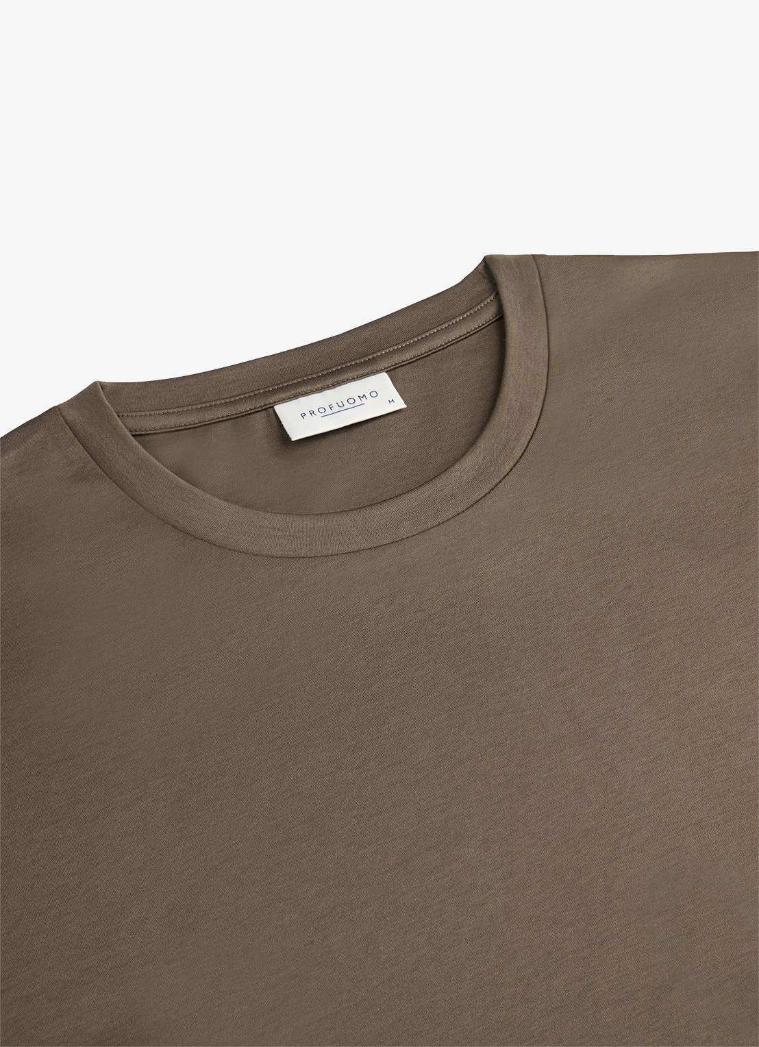 Profuomo Luxury T-shirt met stretch - detail 5 taupe
