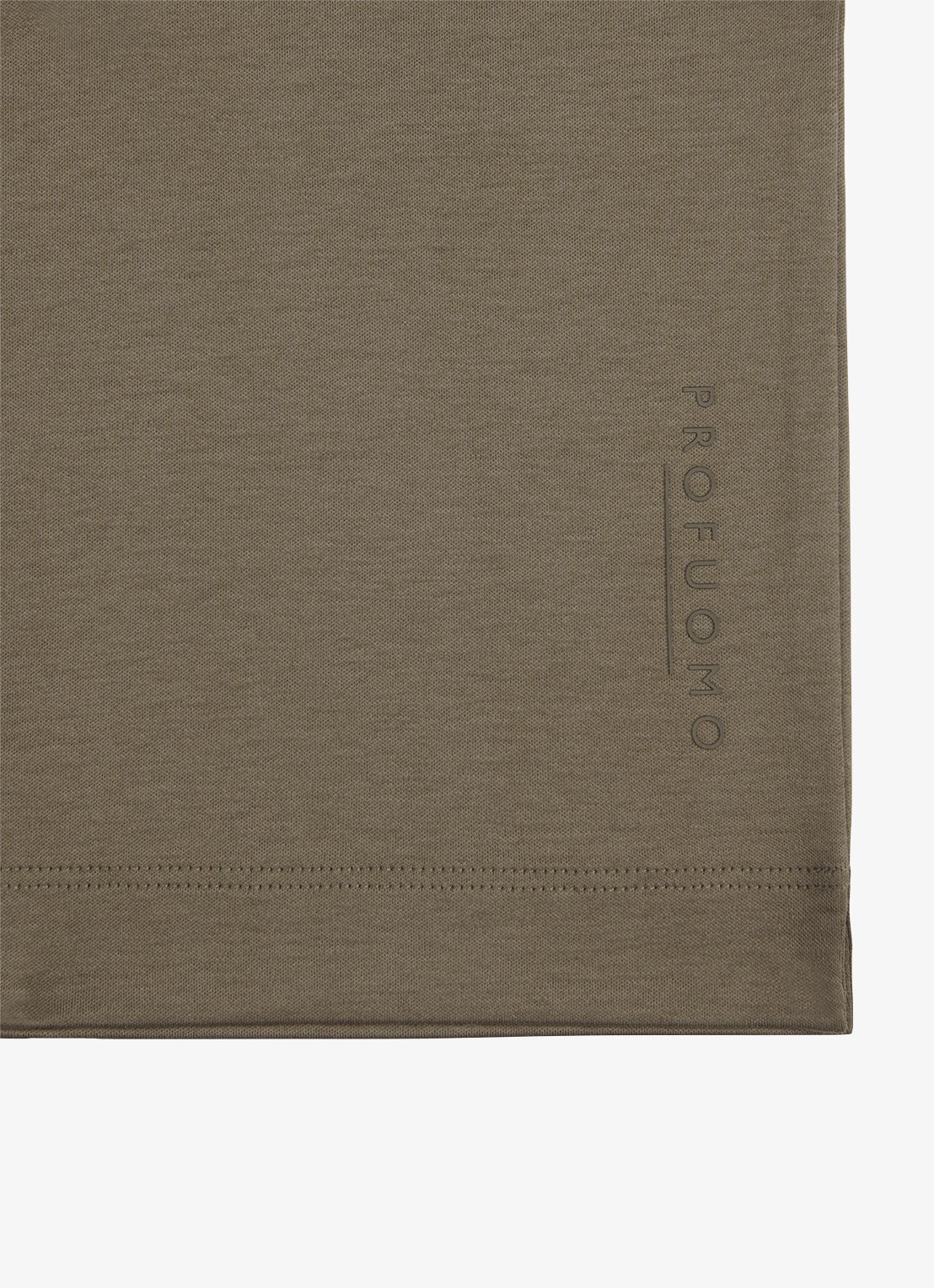 Profuomo Luxury T-shirt met stretch - detail 6 taupe