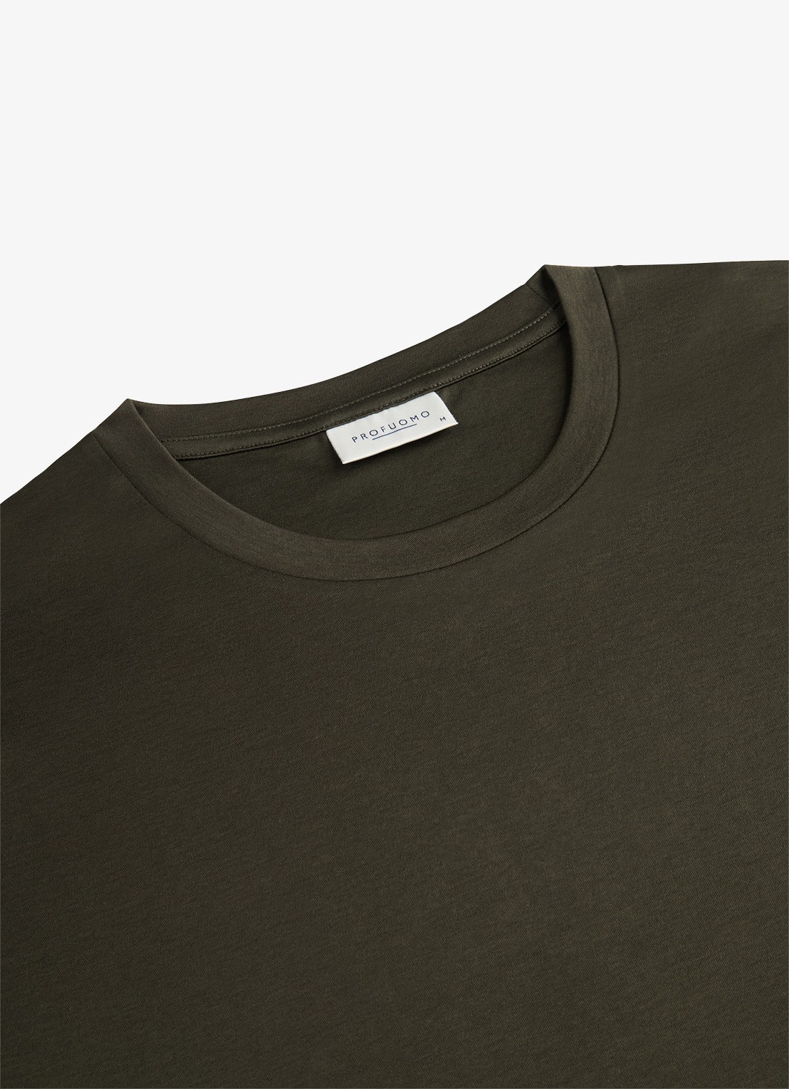 Profuomo Luxury T-shirt met stretch - detail 4 groen