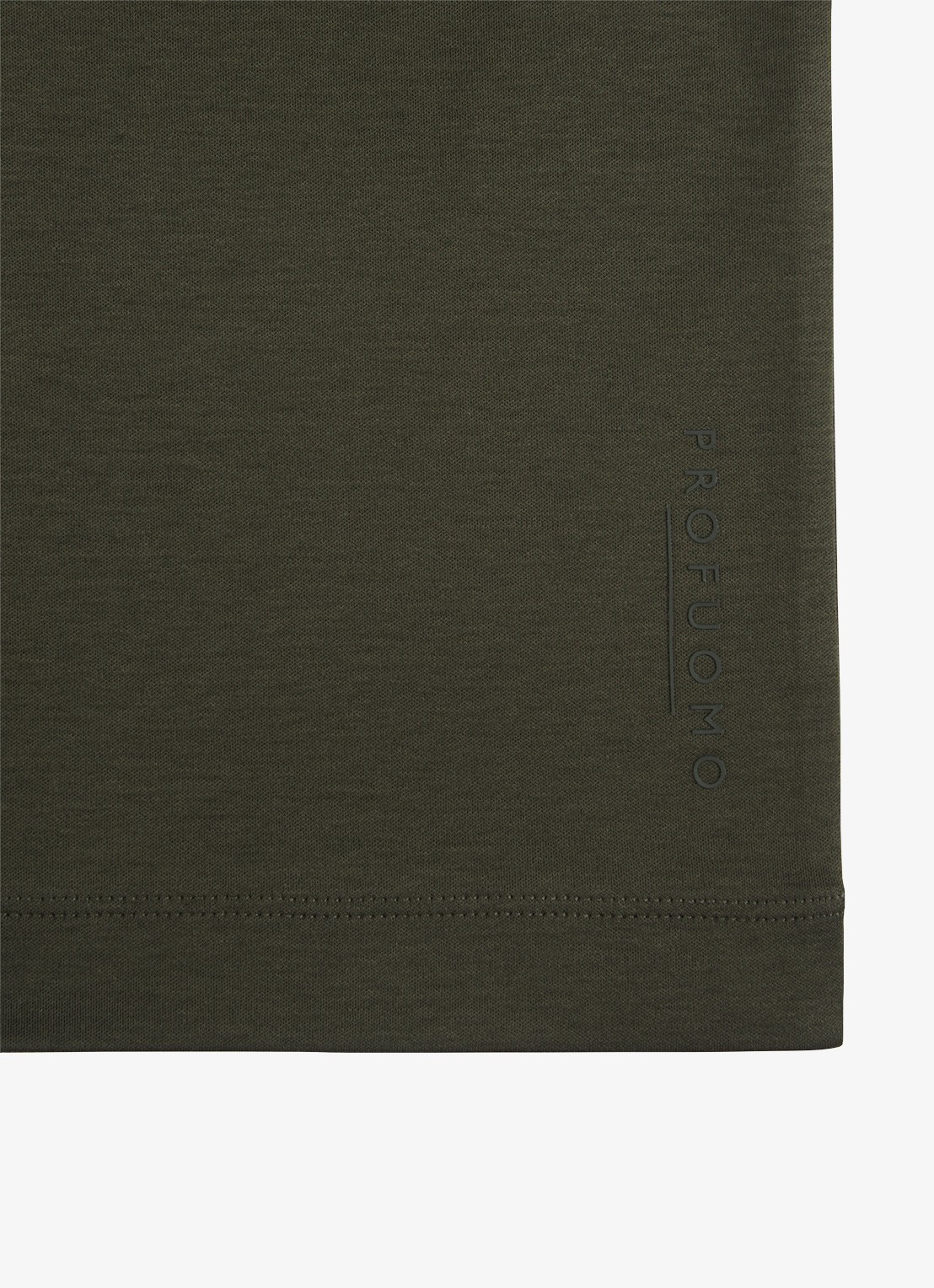 Profuomo Luxury T-shirt met stretch - detail 5 groen