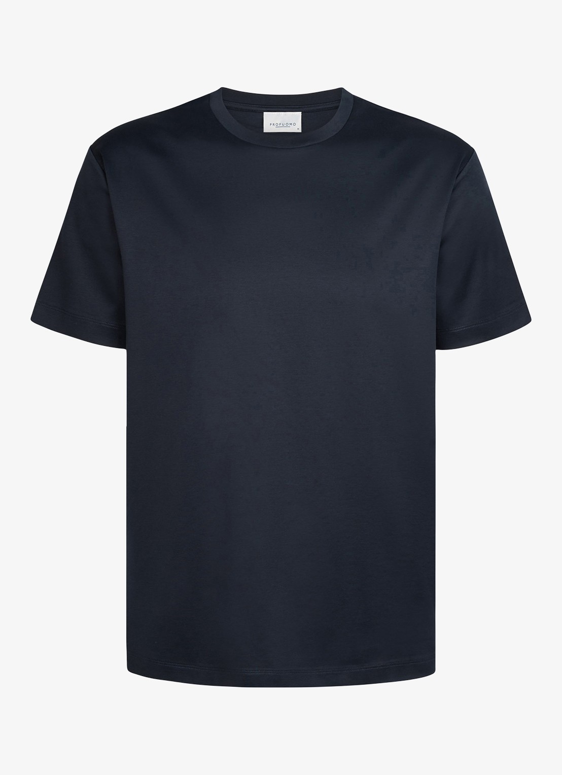 Profuomo Luxury T-shirt met stretch - voorkant 6 donkerblauw