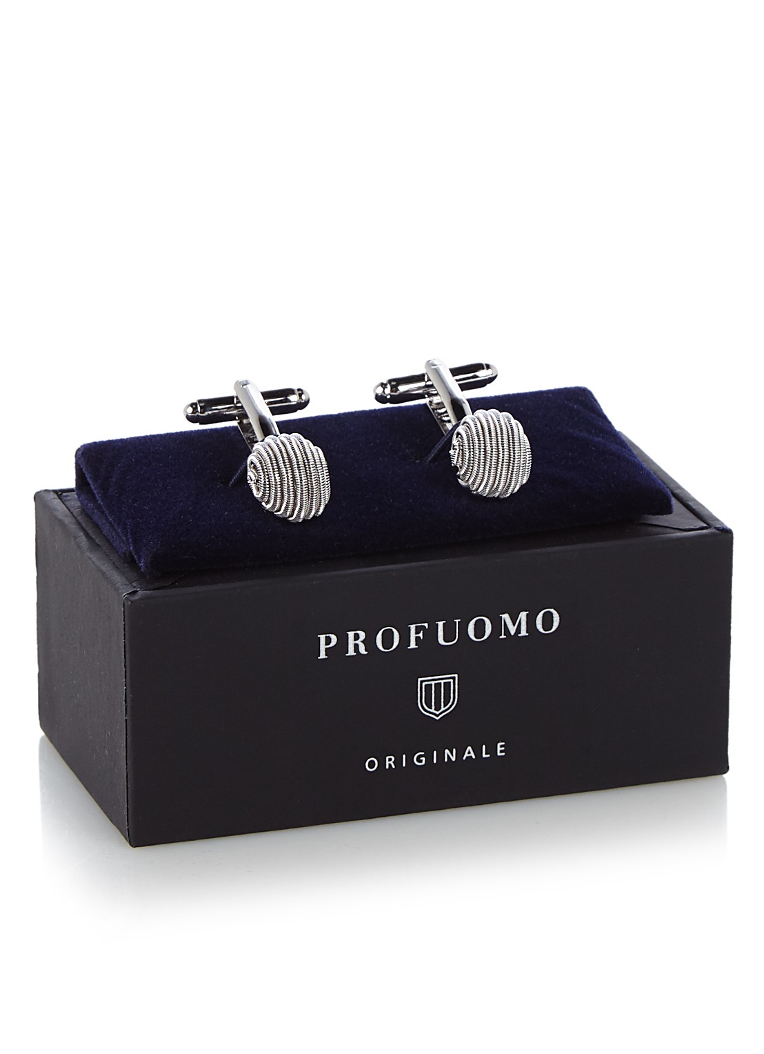 Profuomo Manchetknopen - detail zilver