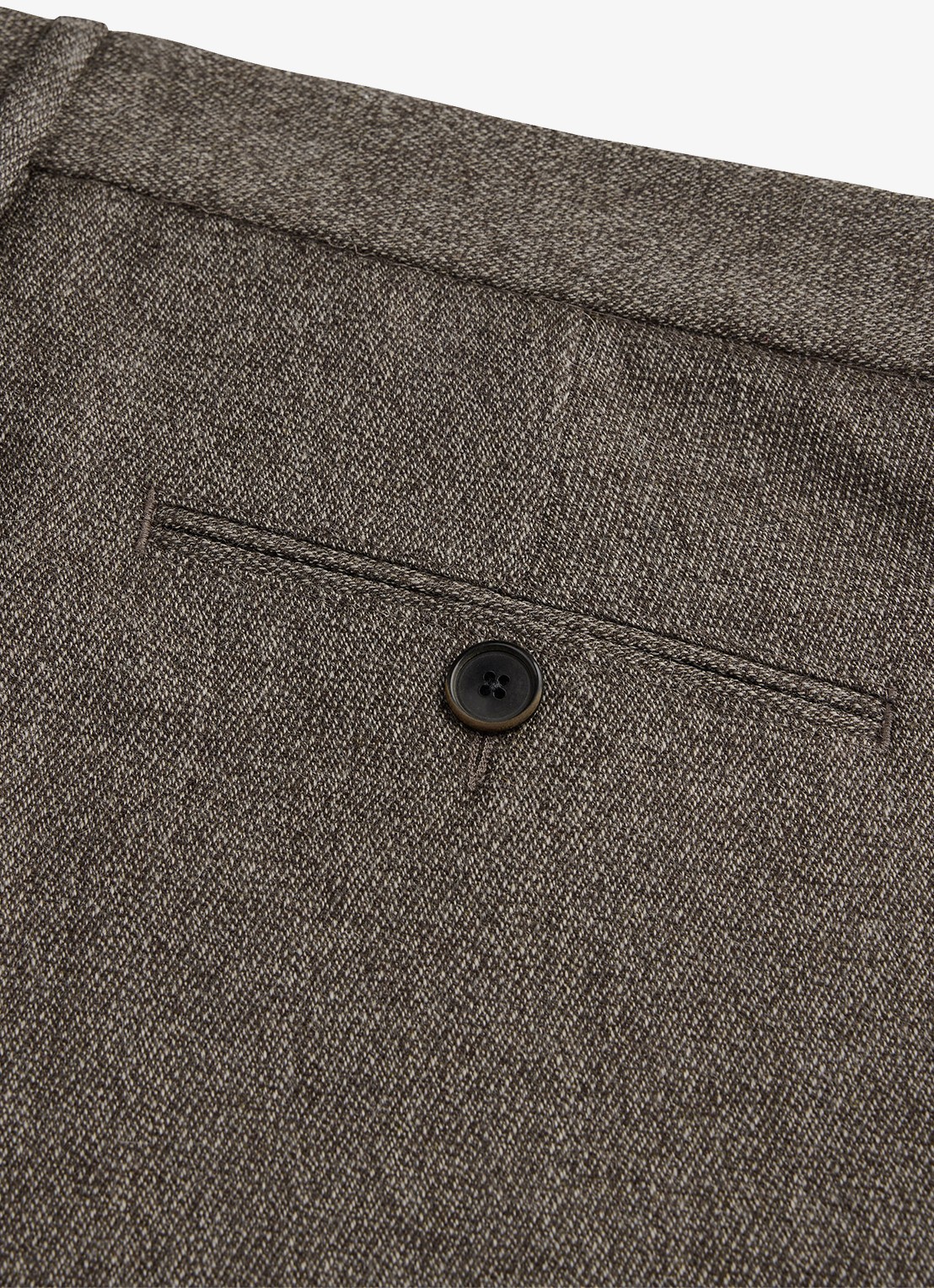 Profuomo Mouline loose fit chino in wolblend - detail 5 antraciet