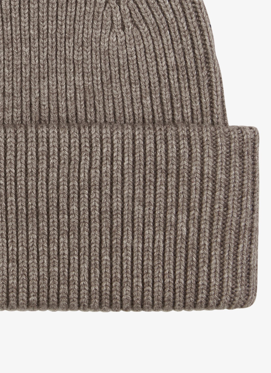 Profuomo Muts in wolblend - detail 2 bruin