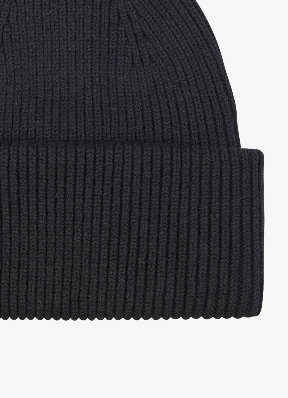 Profuomo Muts in wolblend - detail 2 donkerblauw