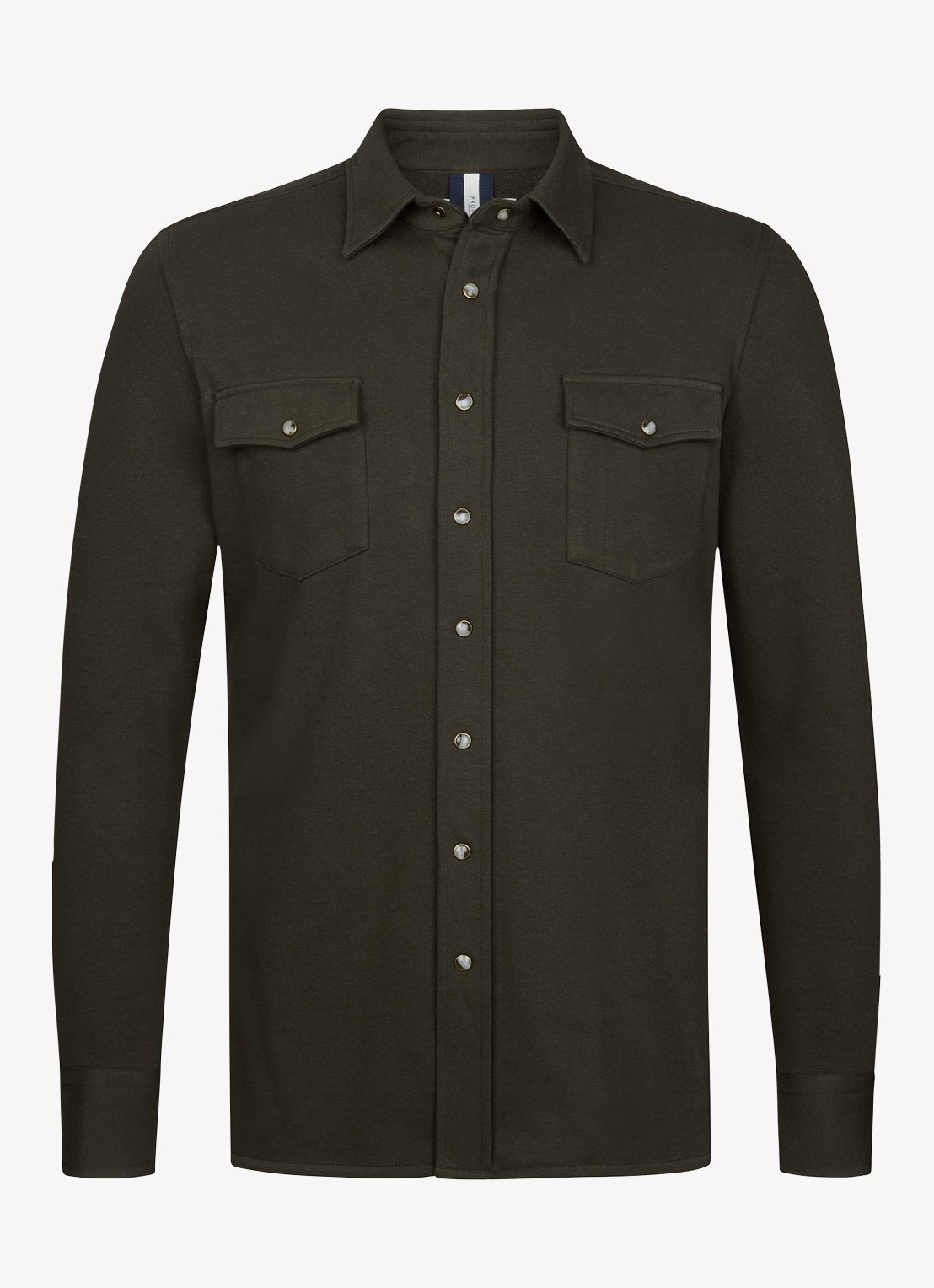 Profuomo Overshirt met borstzakken - voorkant 5 bruin