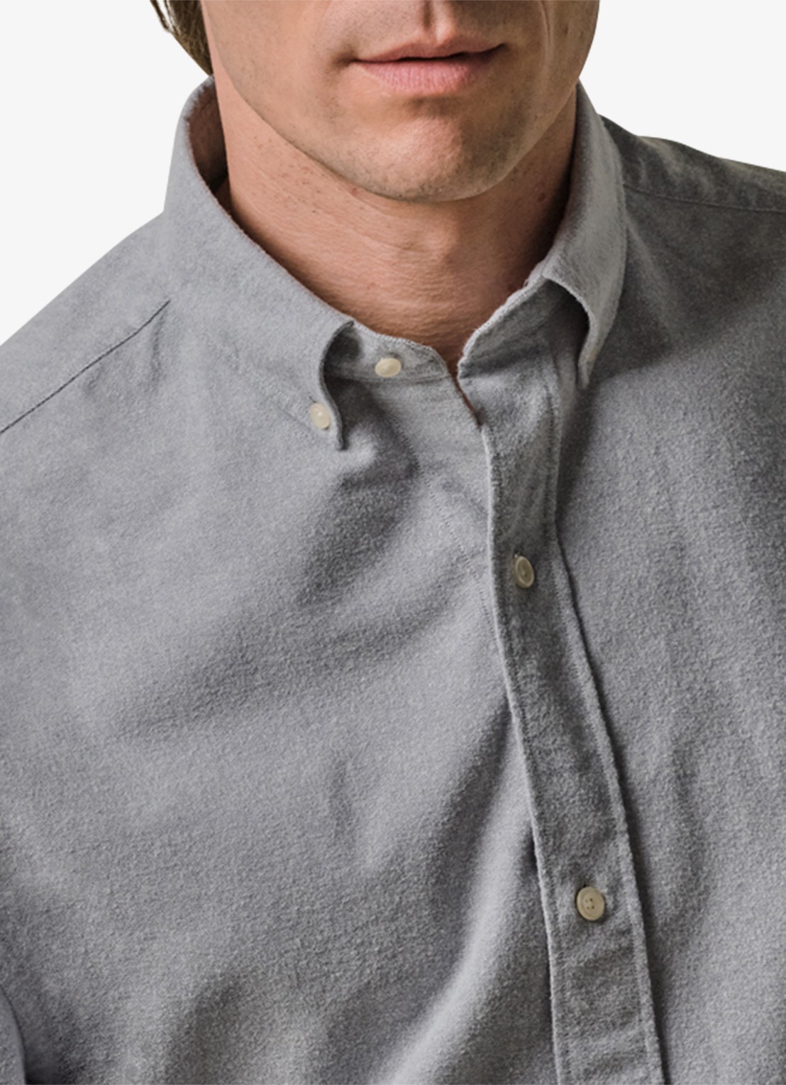 Profuomo Oxford comfort fit overhemd met button down kraag - detail 2 blauw