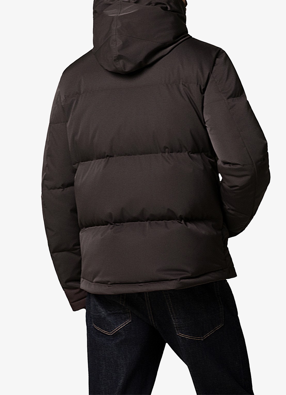 Profuomo Parka met capuchon - achterkant 6 donkerbruin
