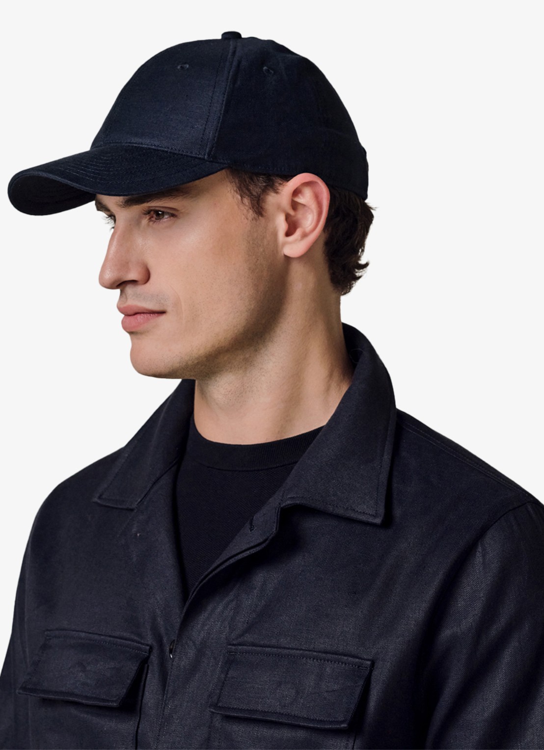 Profuomo Pet van linnen - detail 4 donkerblauw
