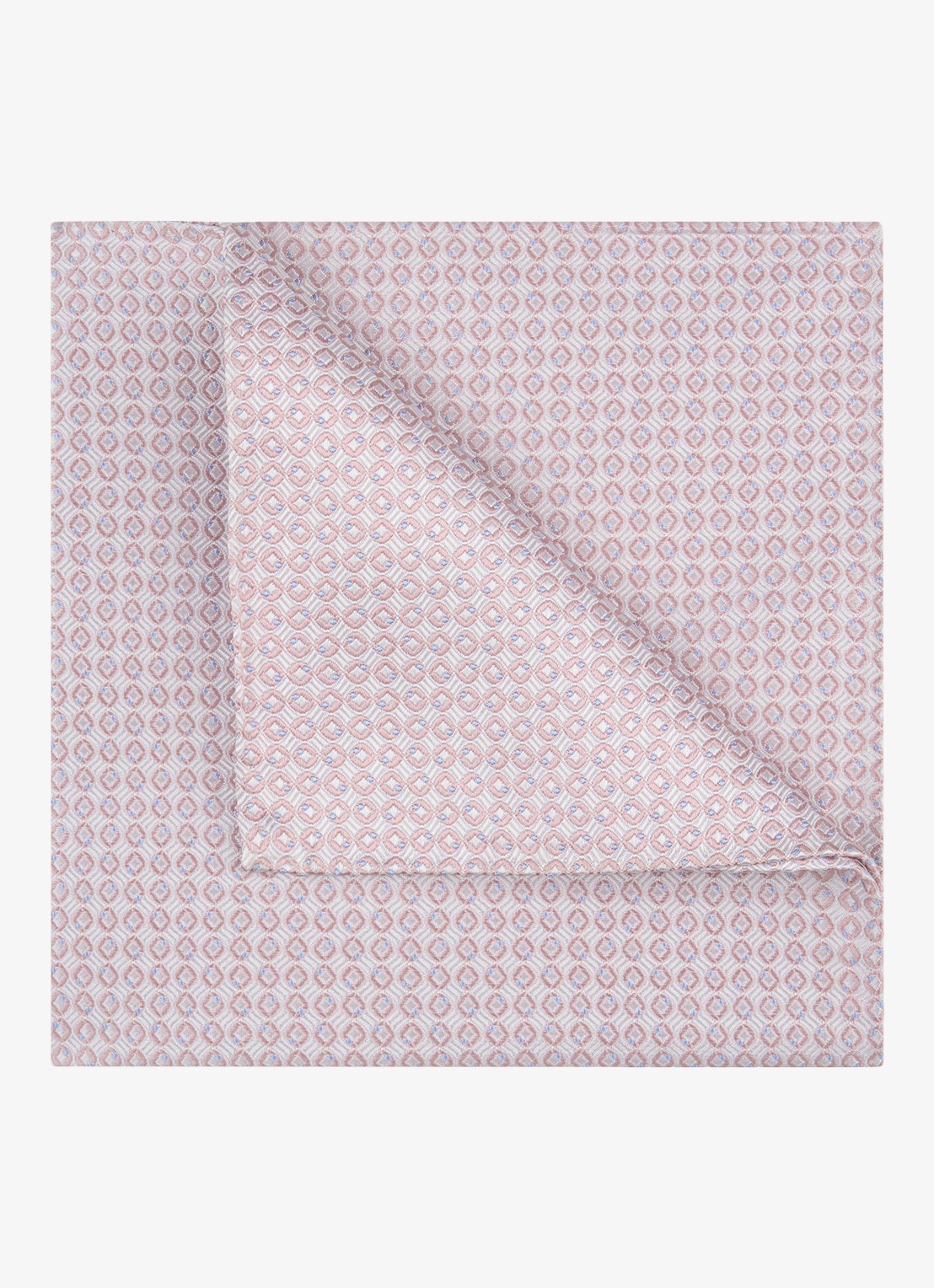 Profuomo Pochet van zijde - detail donkerroze