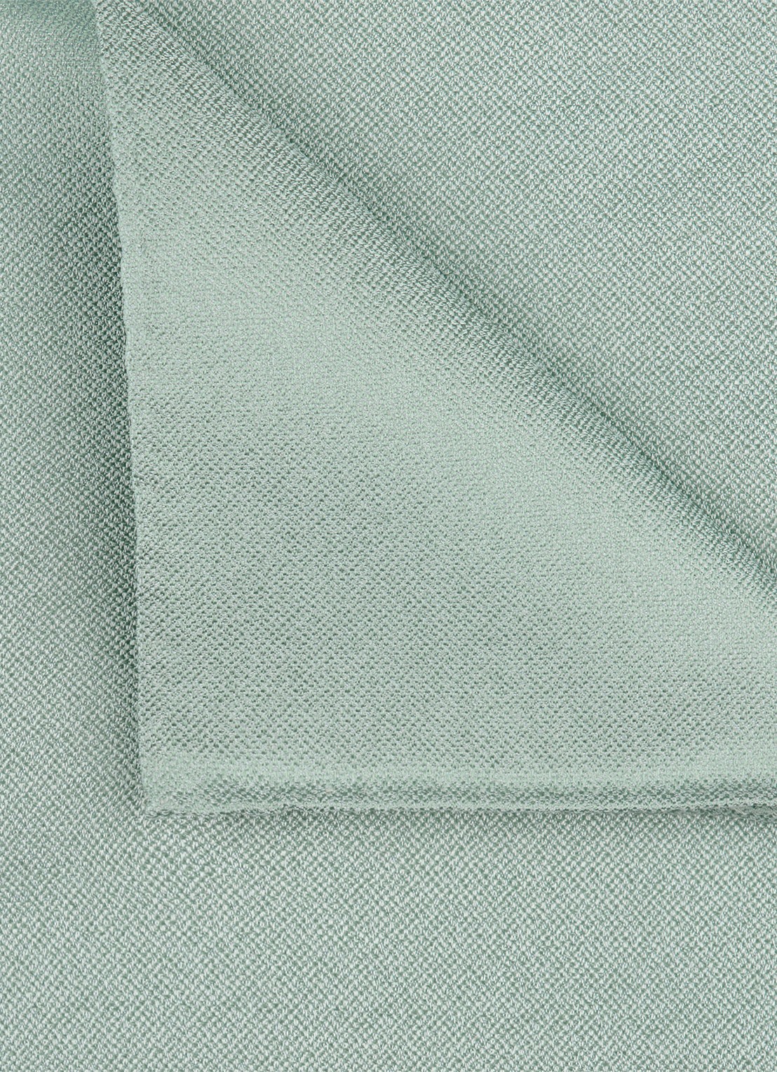 Profuomo Pochet van zijde - voorkant 2 groen