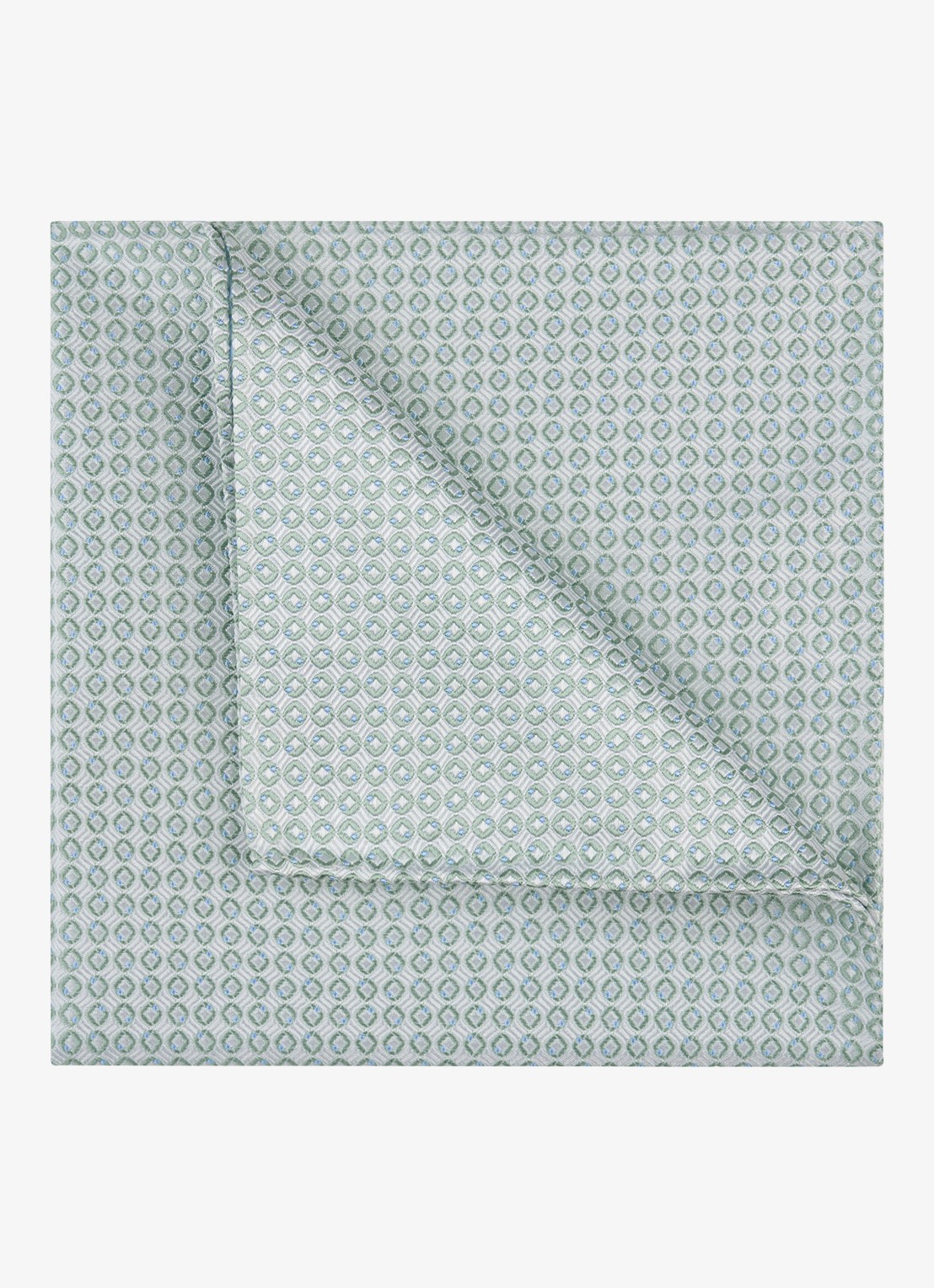 Profuomo Pochet van zijde - detail 2 groen