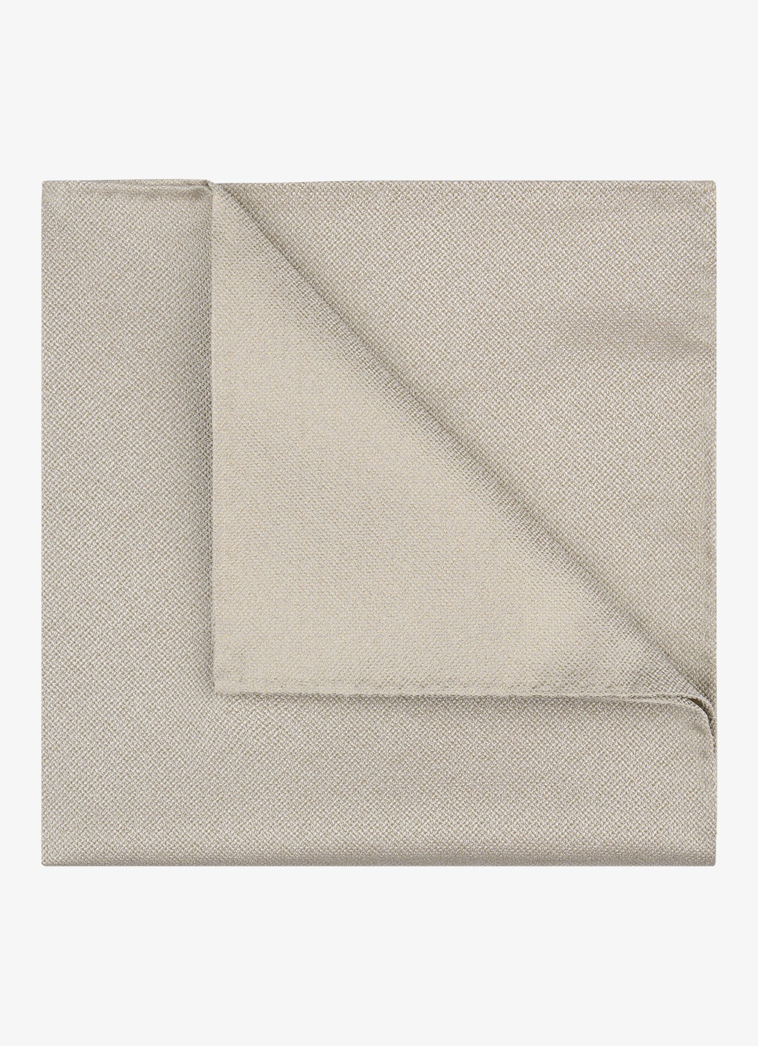 Profuomo Pochet van zijde - detail 2 zand