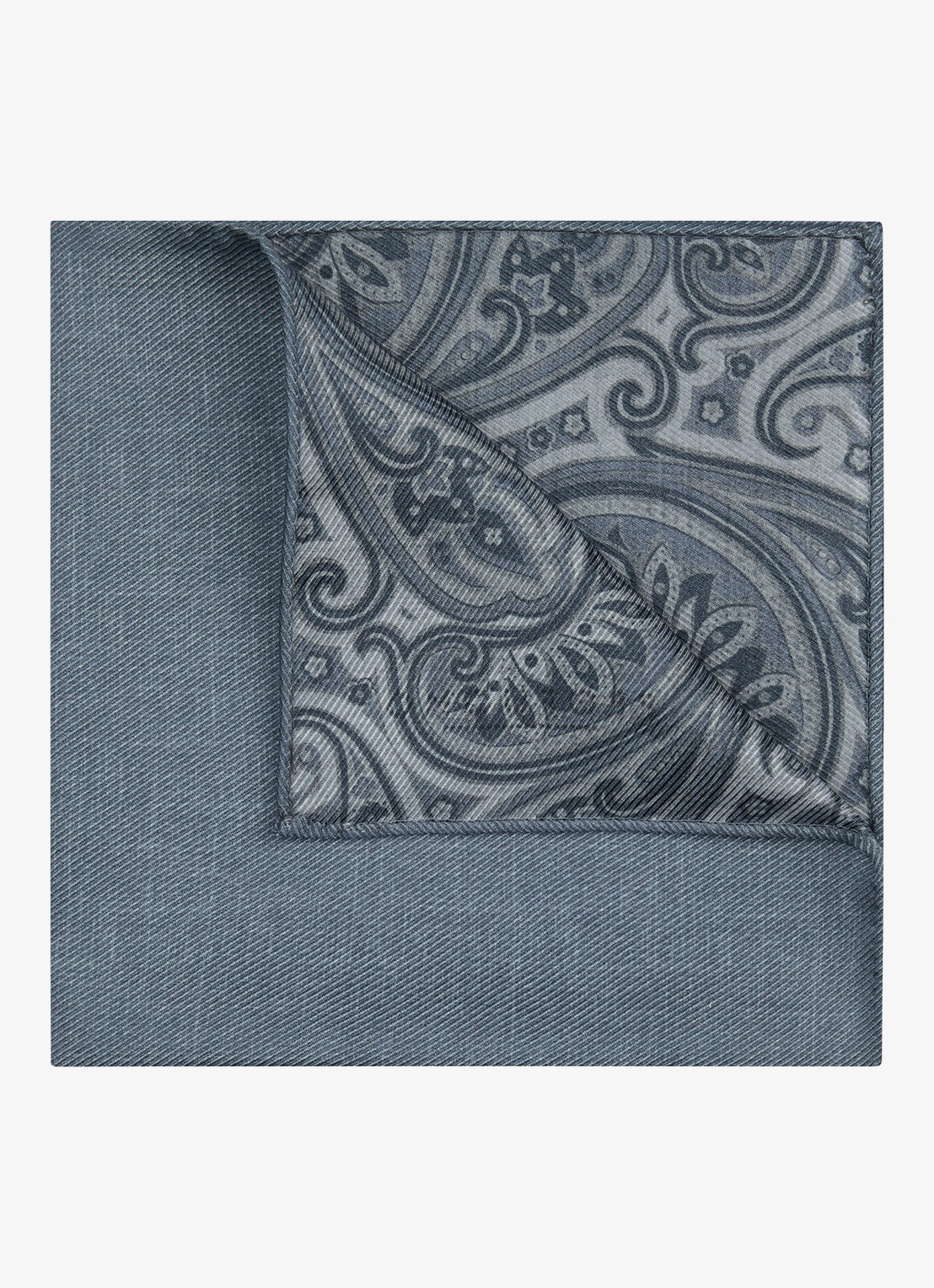 Profuomo Pochet van zijde - voorkant 2 beige