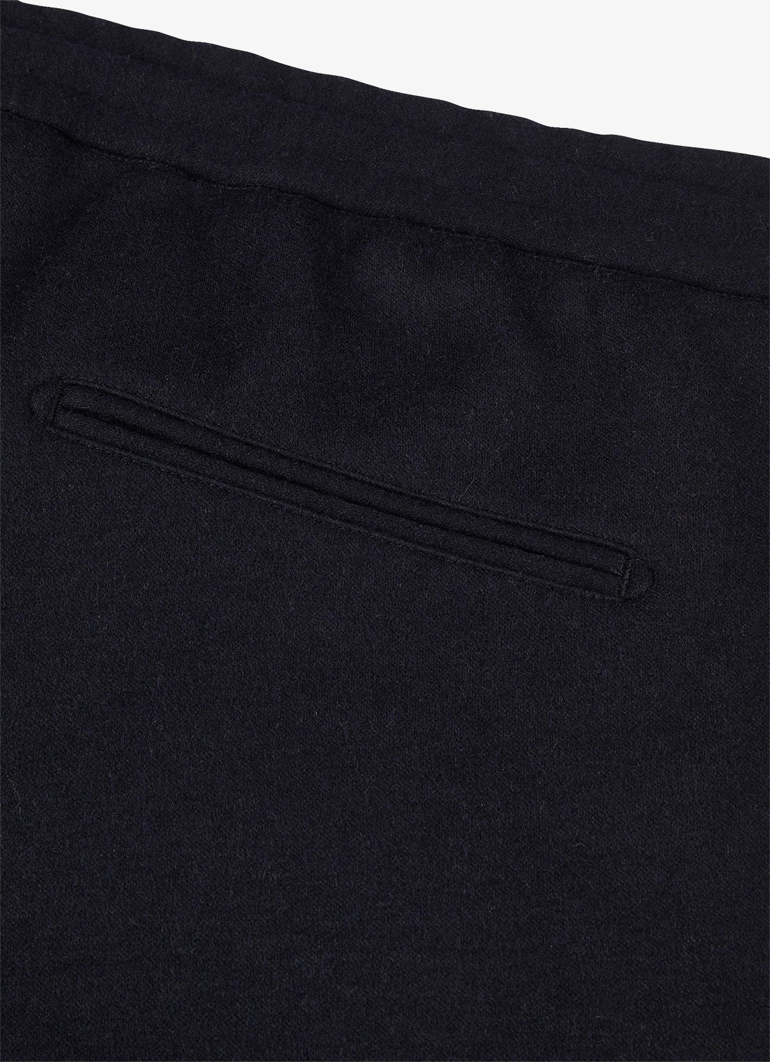 Profuomo Regular fit broek in wolblend - detail 5 donkerblauw