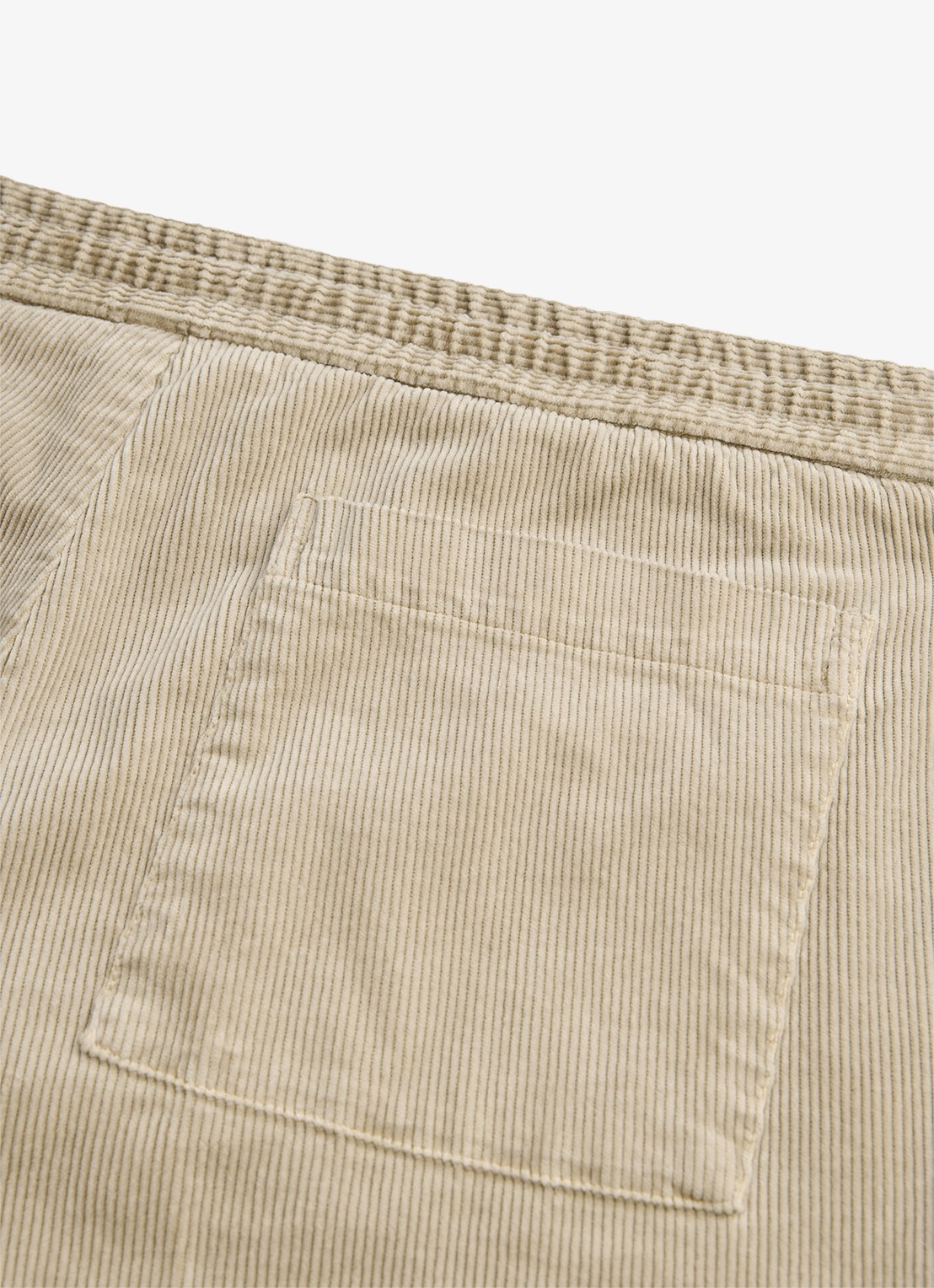 Profuomo Regular fit broek van corduroy - detail 2 beige