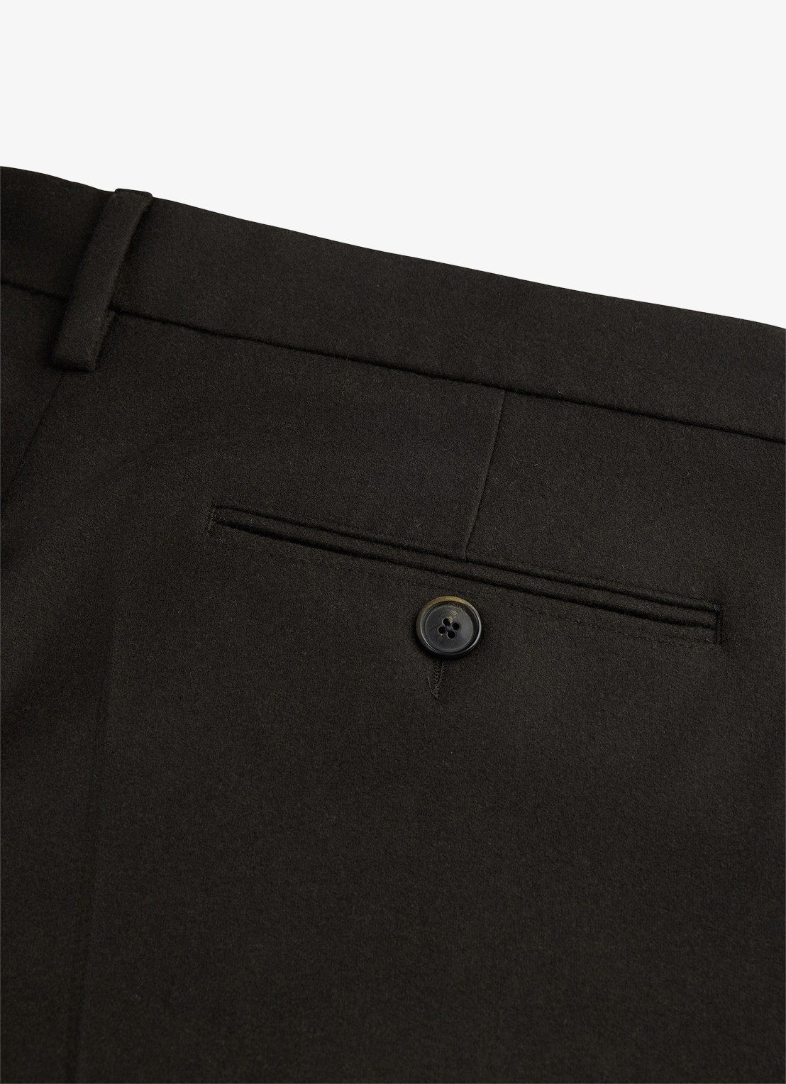 Profuomo Regular fit chino in kasjmierblend - detail 4 donkerbruin