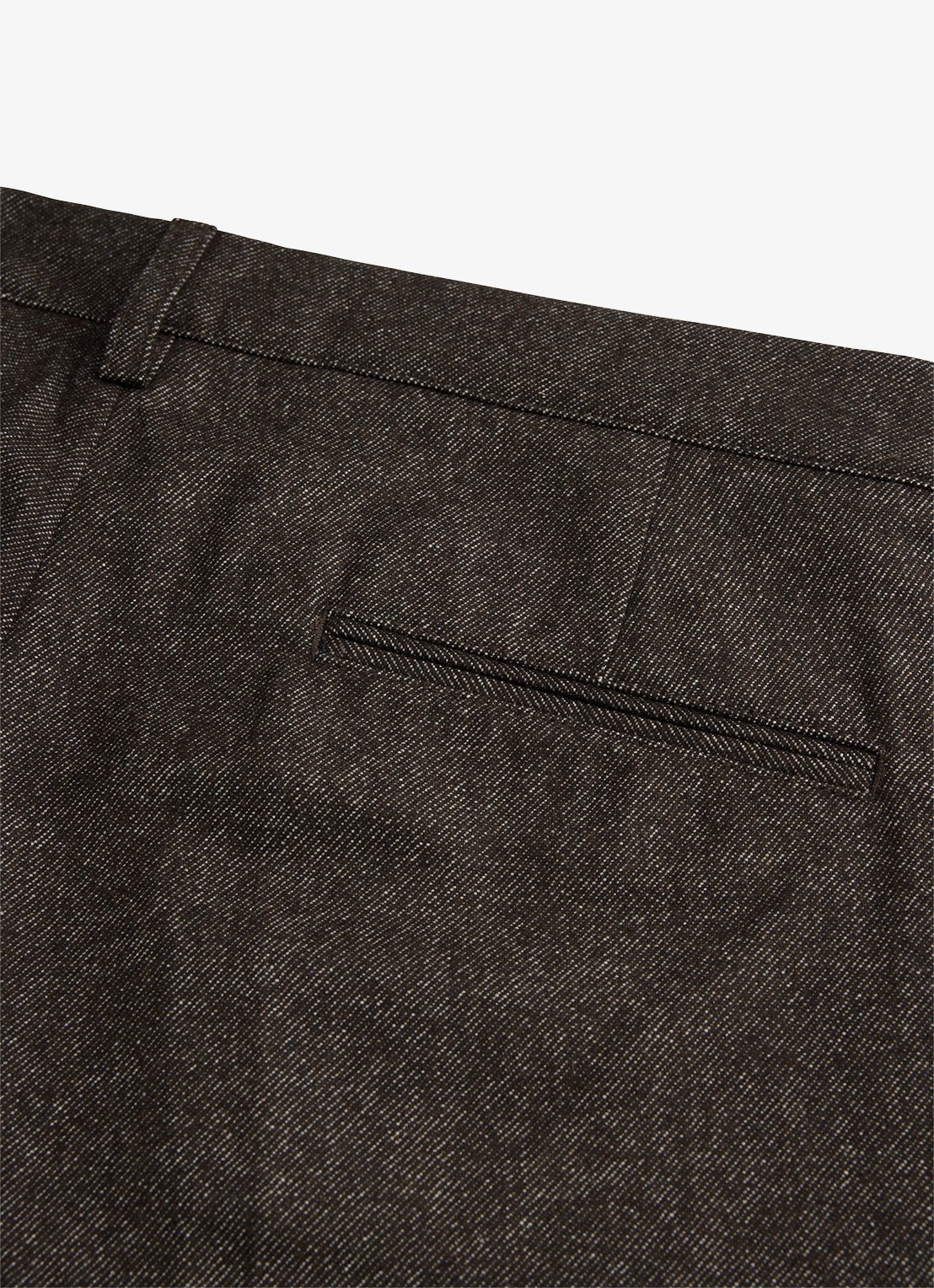 Profuomo Regular fit chino in wolblend - detail 3 bruin