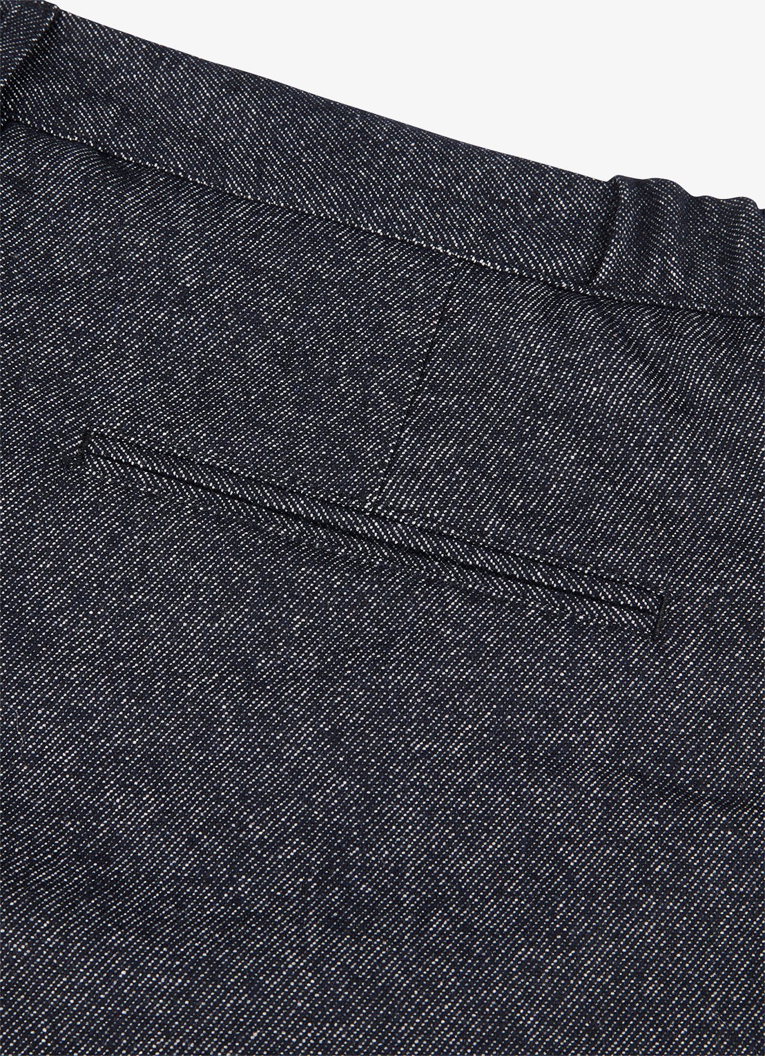 Profuomo Regular fit chino in wolblend - detail 5 donkerblauw