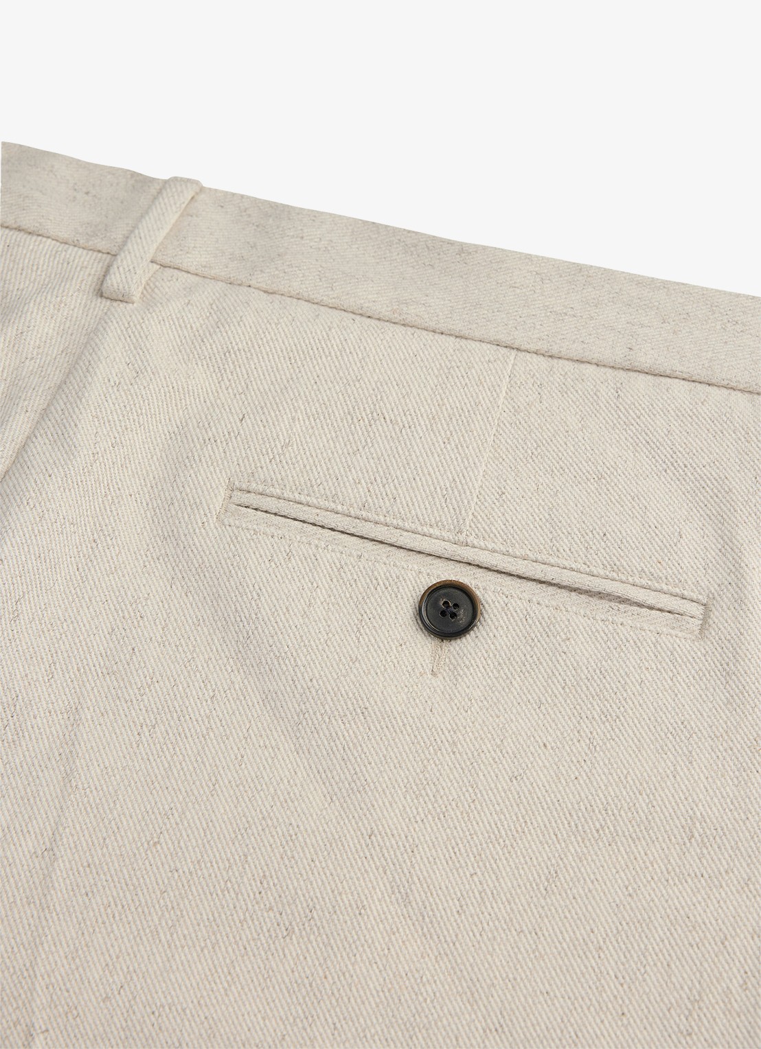 Profuomo Regular fit chino met steekzakken - detail 4 creme