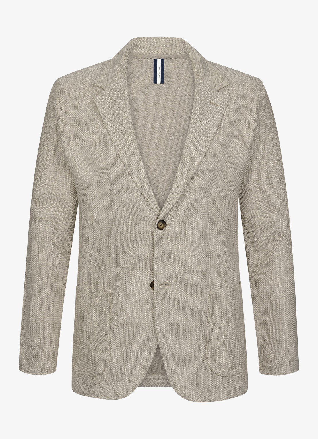 Profuomo Regular fit colbert met structuur - voorkant 4 gebroken wit