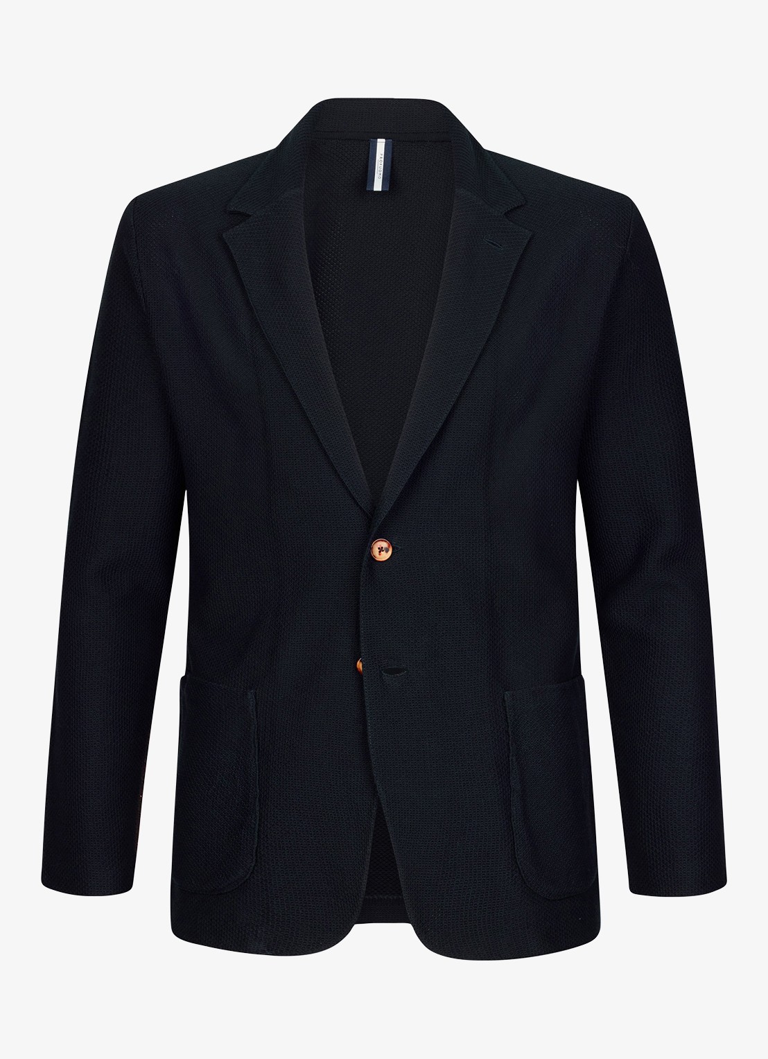 Profuomo Regular fit colbert met structuur - voorkant 2 donkerblauw