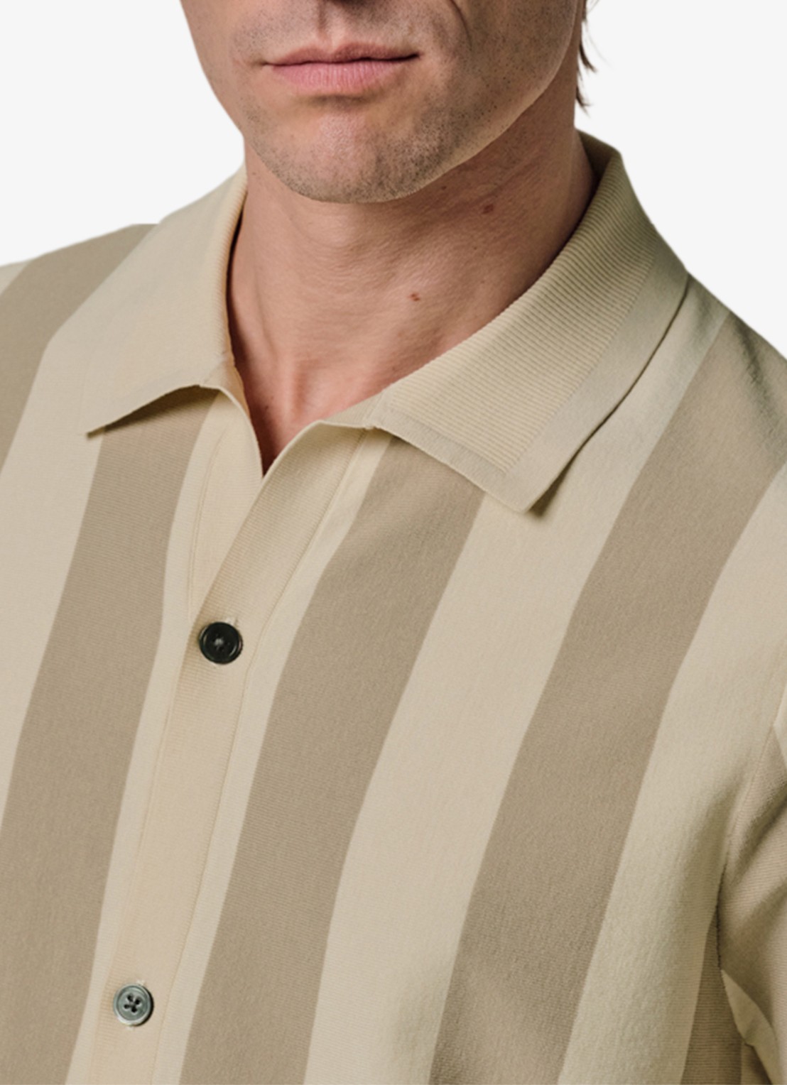 Profuomo Regular fit overhemd in zijdeblend - detail 5 beige
