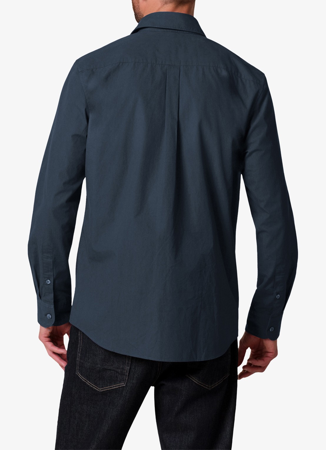 Profuomo Regular fit overhemd - achterkant 6 donkerblauw