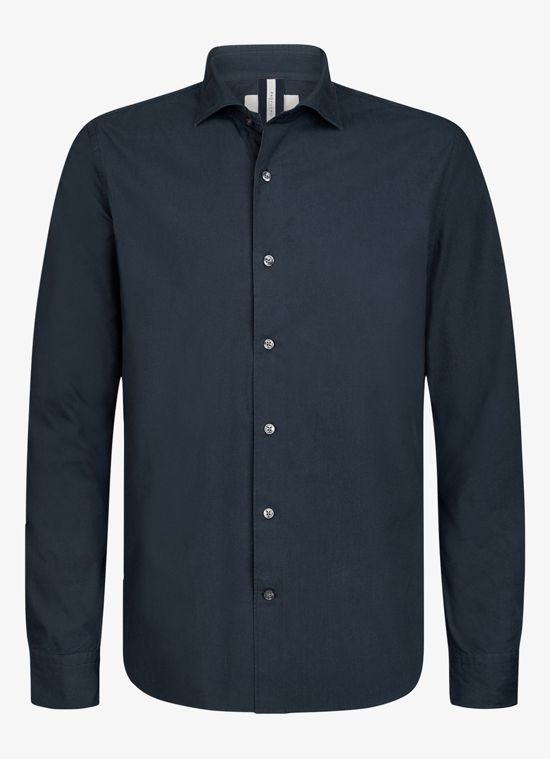 Profuomo Regular fit overhemd - voorkant 4 donkerblauw
