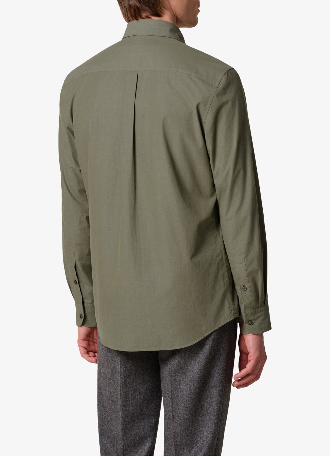 Profuomo Regular fit overhemd - achterkant 5 groen