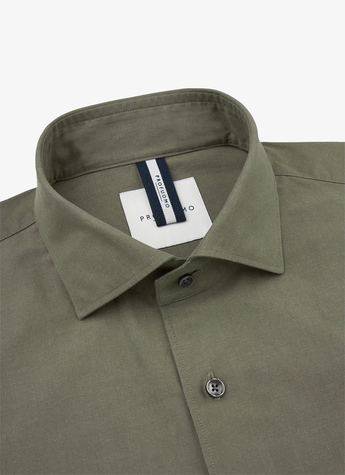 Profuomo Regular fit overhemd - detail 2 groen