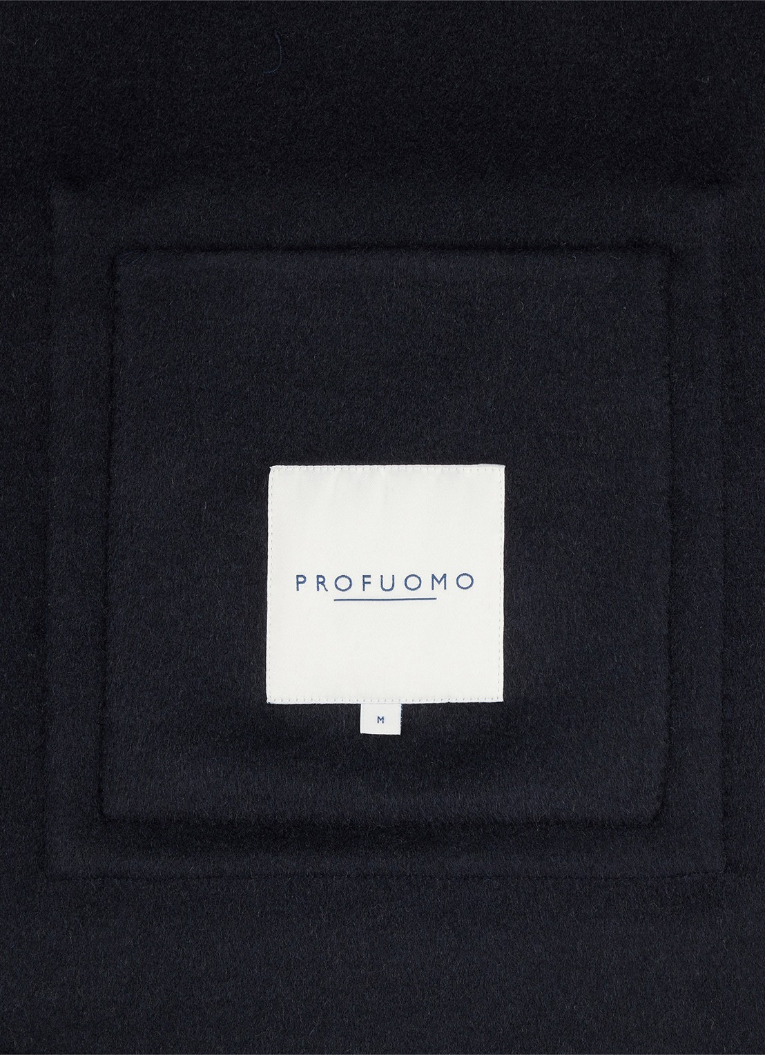 Profuomo Regular fit overshirt van wol met opgestike zakken - detail 7 donkerblauw