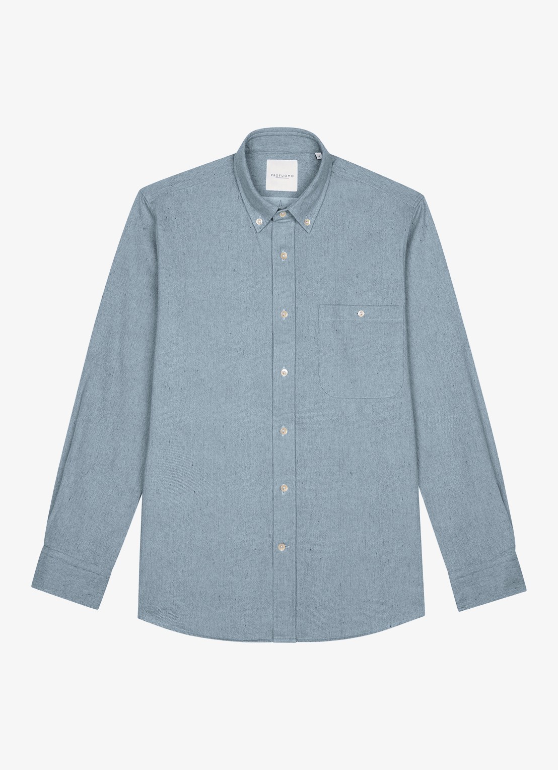 Profuomo Relax fit denim shirt - detail 5 blauw