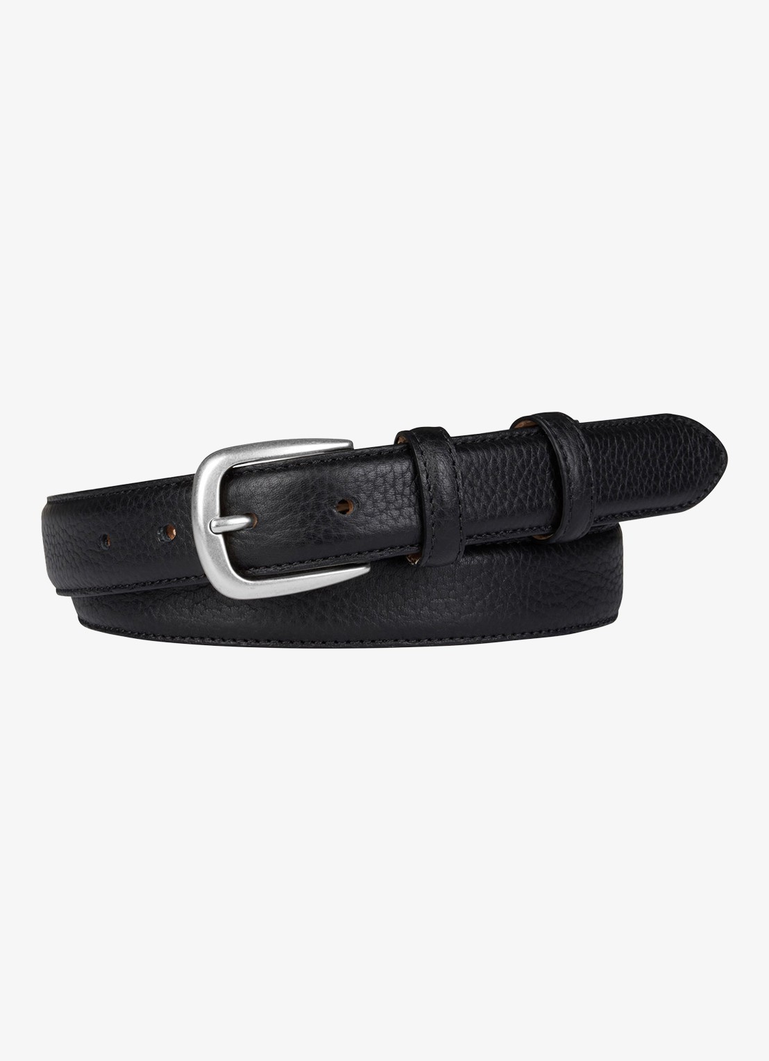 Profuomo Riem van leer - voorkant zwart