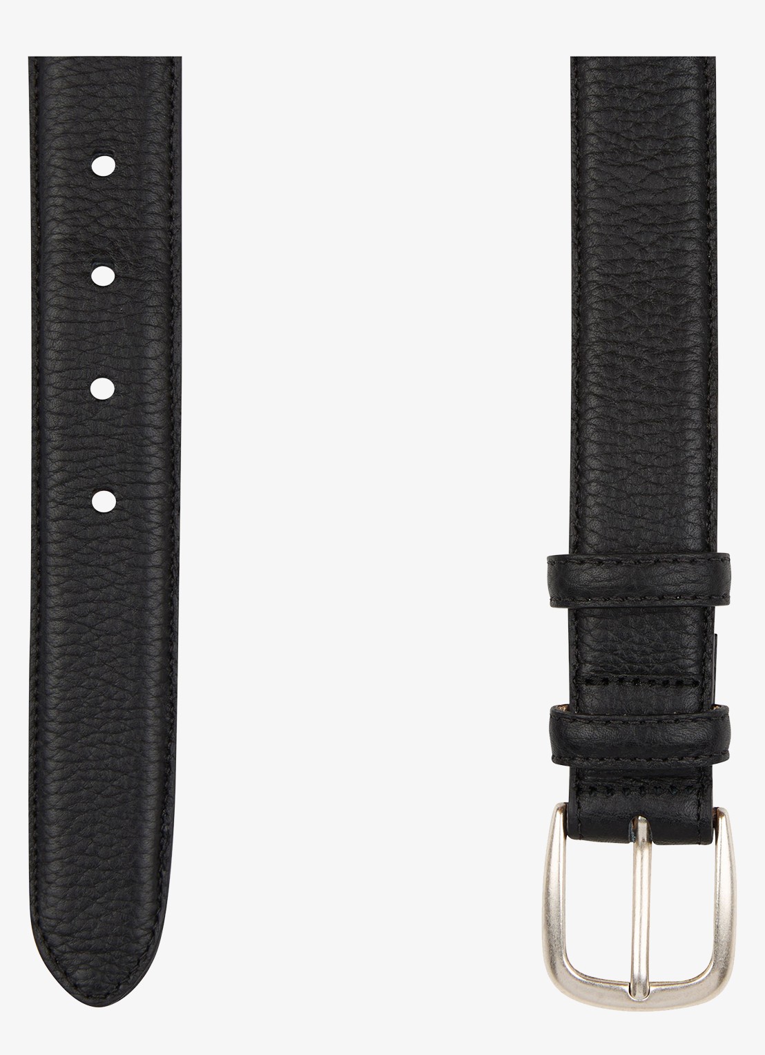 Profuomo Riem van leer - voorkant 2 zwart
