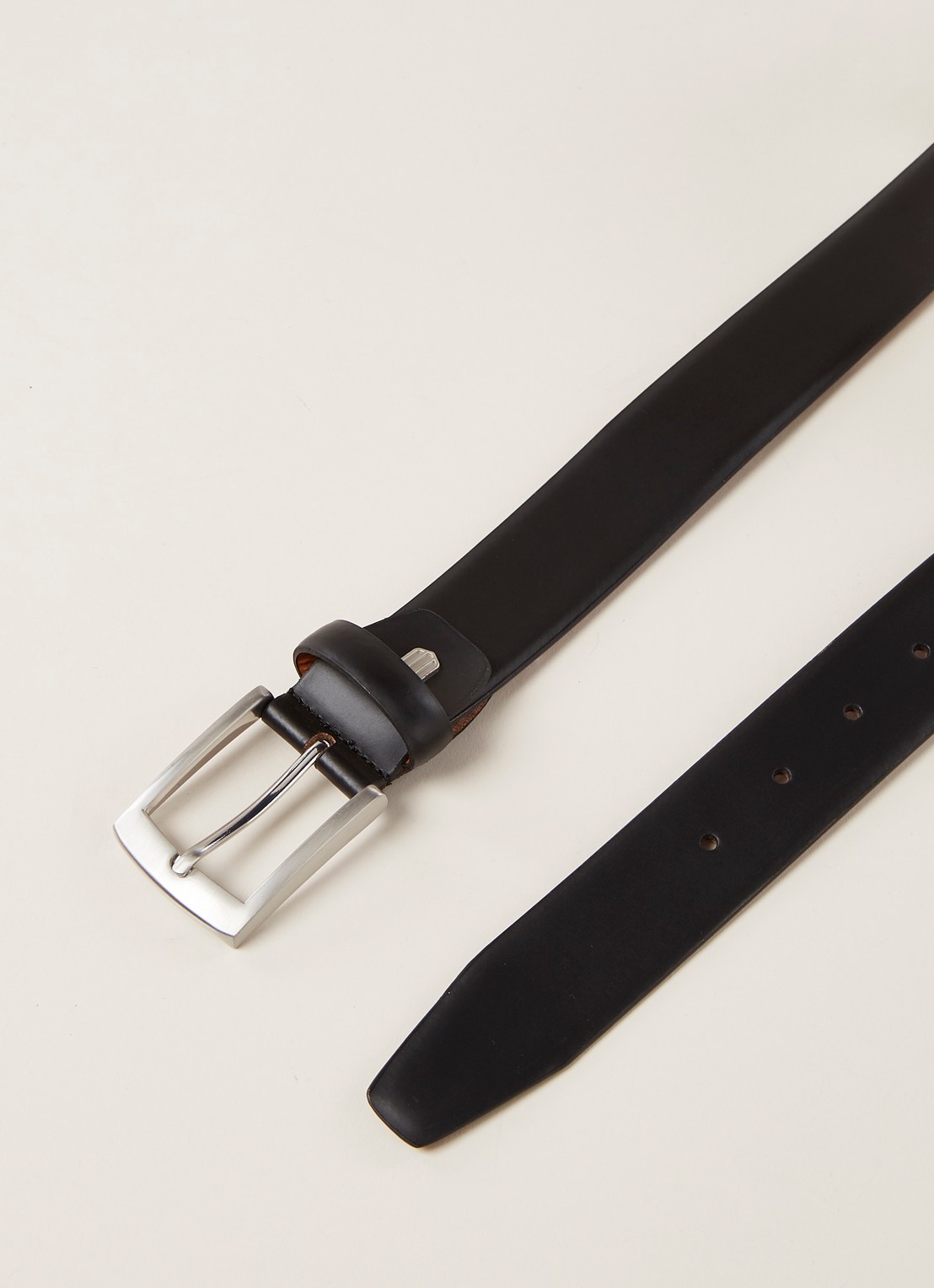 Profuomo Riem van leer - detail zwart