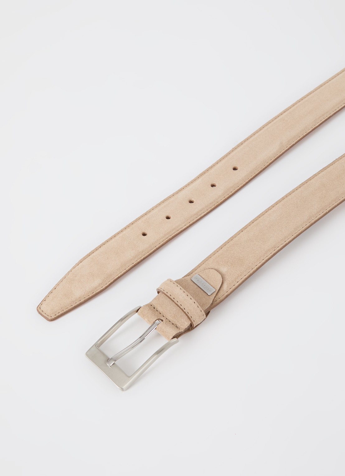 Profuomo Riem van suède - detail creme