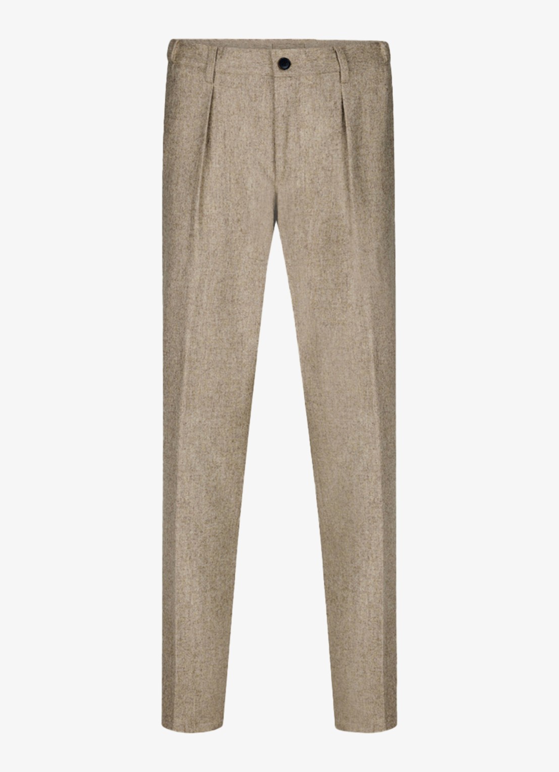 Profuomo Slim fit chino in wolblend - voorkant 4 beige